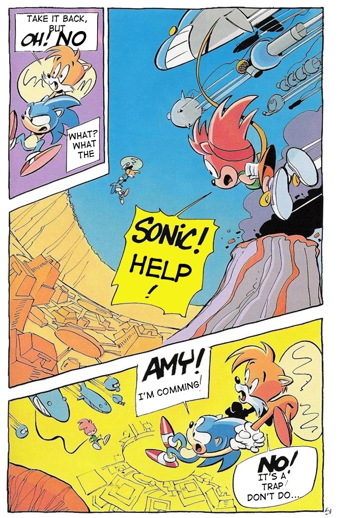 Read online Sonic Adventures: Dans Les Griffes De Robotnik comic -  Issue # Full - 54