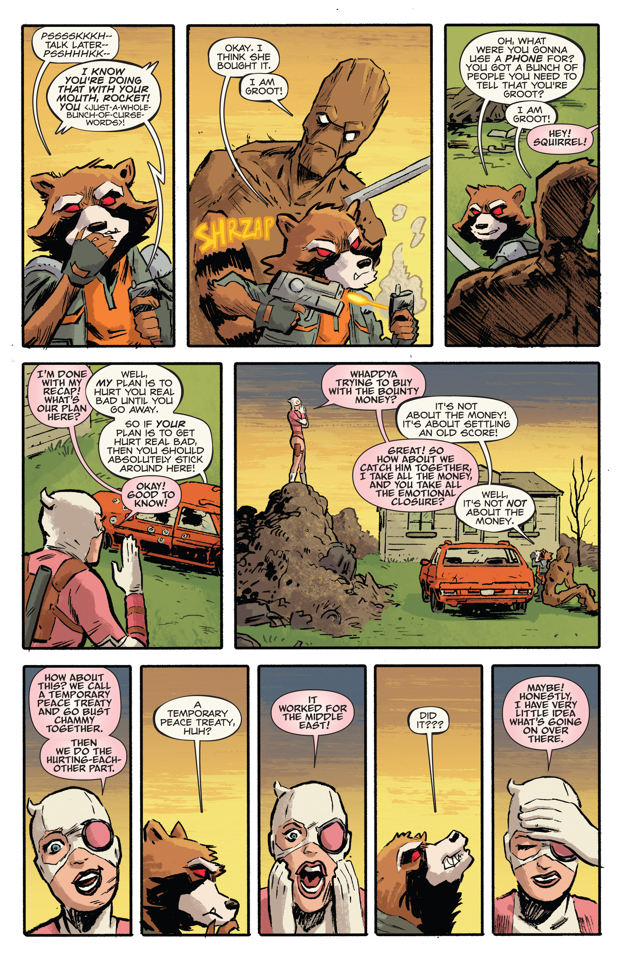 Read online Rocket Raccoon & Groot comic -  Issue #9 - 5