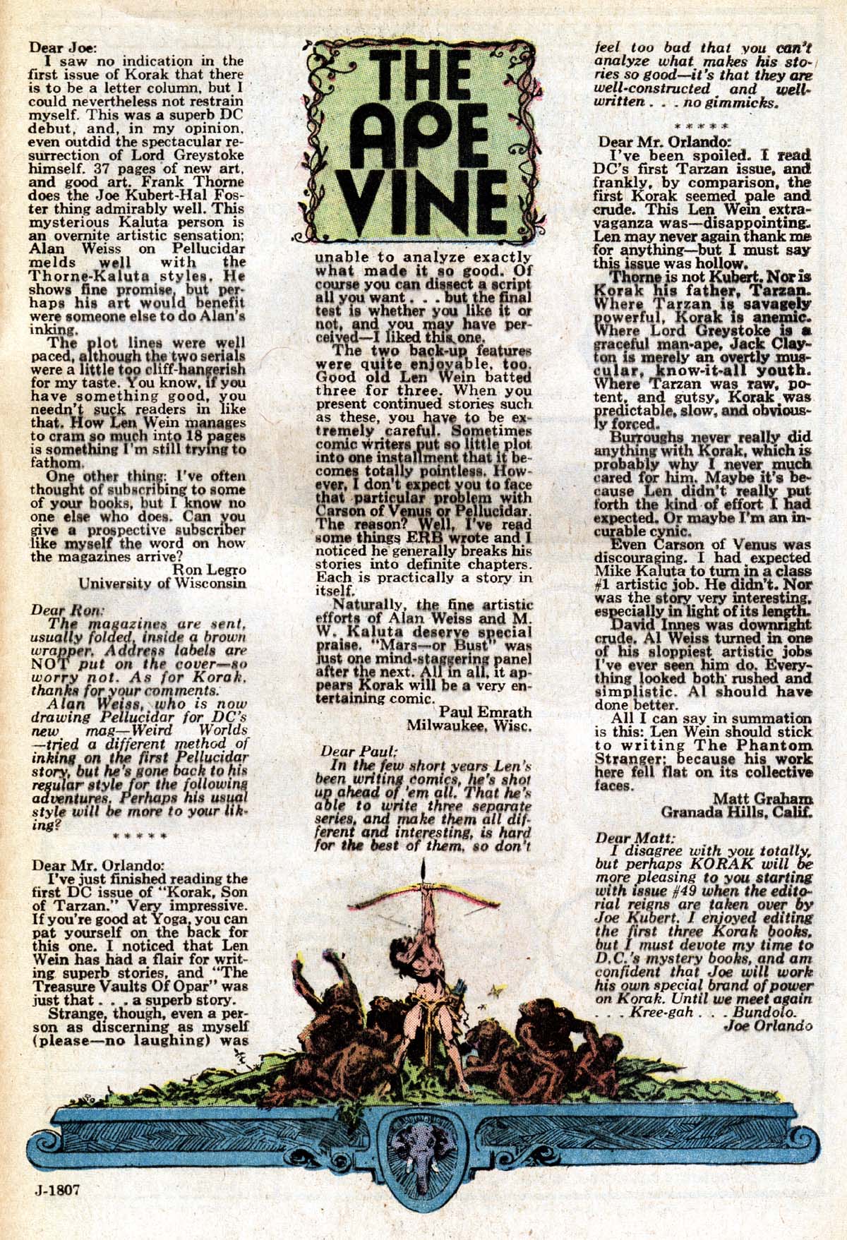 Read online Korak, Son of Tarzan (1972) comic -  Issue #48 - 26