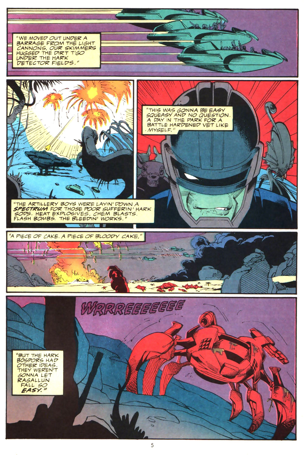 Read online Alien Legion (1987) comic -  Issue #5 - 7