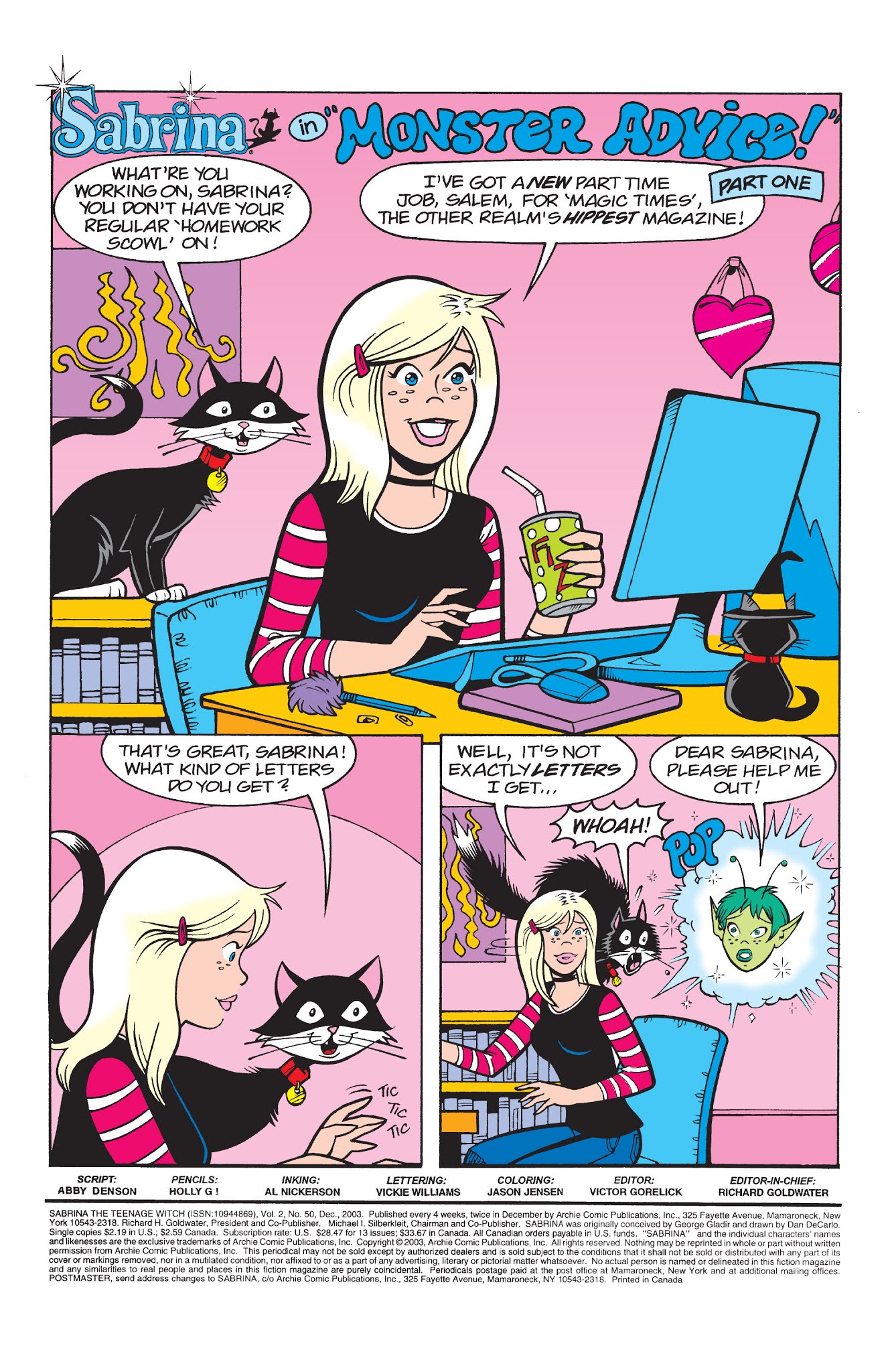 Read online Sabrina the Teenage Witch (2000) comic -  Issue #50 - 2