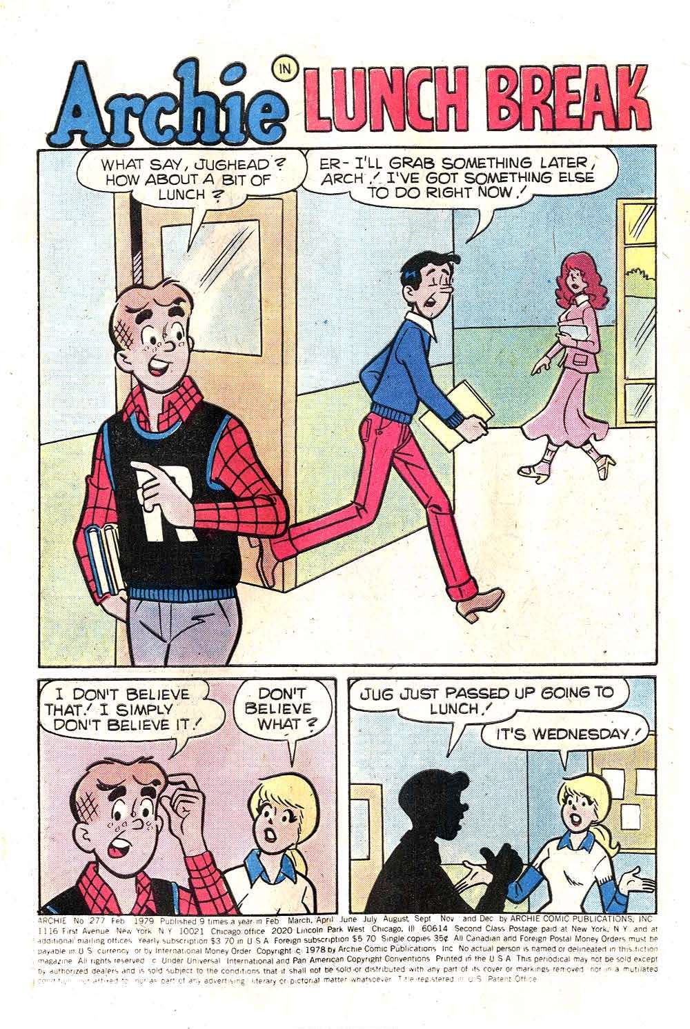 Read online Archie (1960) comic -  Issue #277 - 3