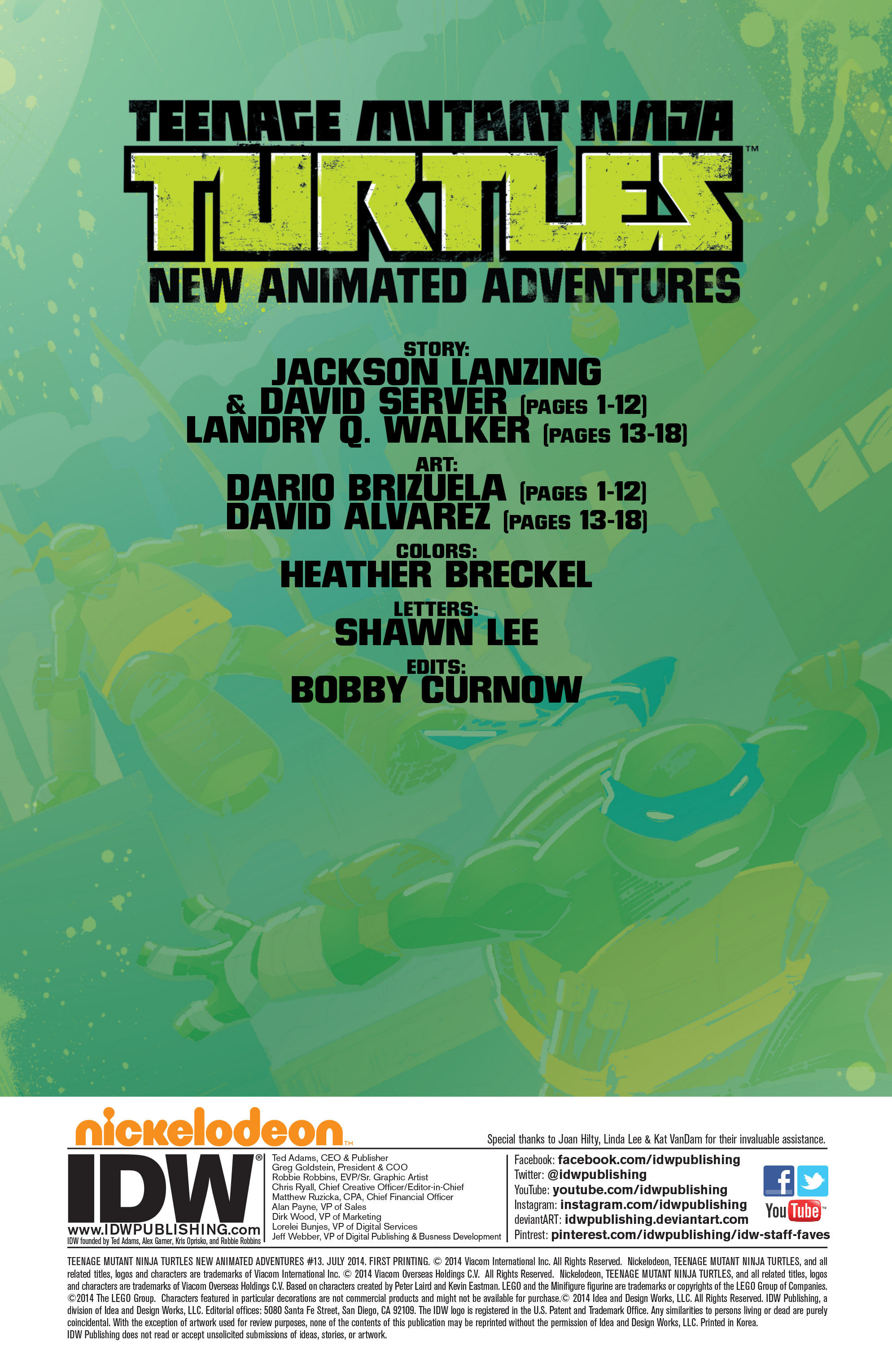 Read online Teenage Mutant Ninja Turtles New Animated Adventures comic -  Issue #13 - 2