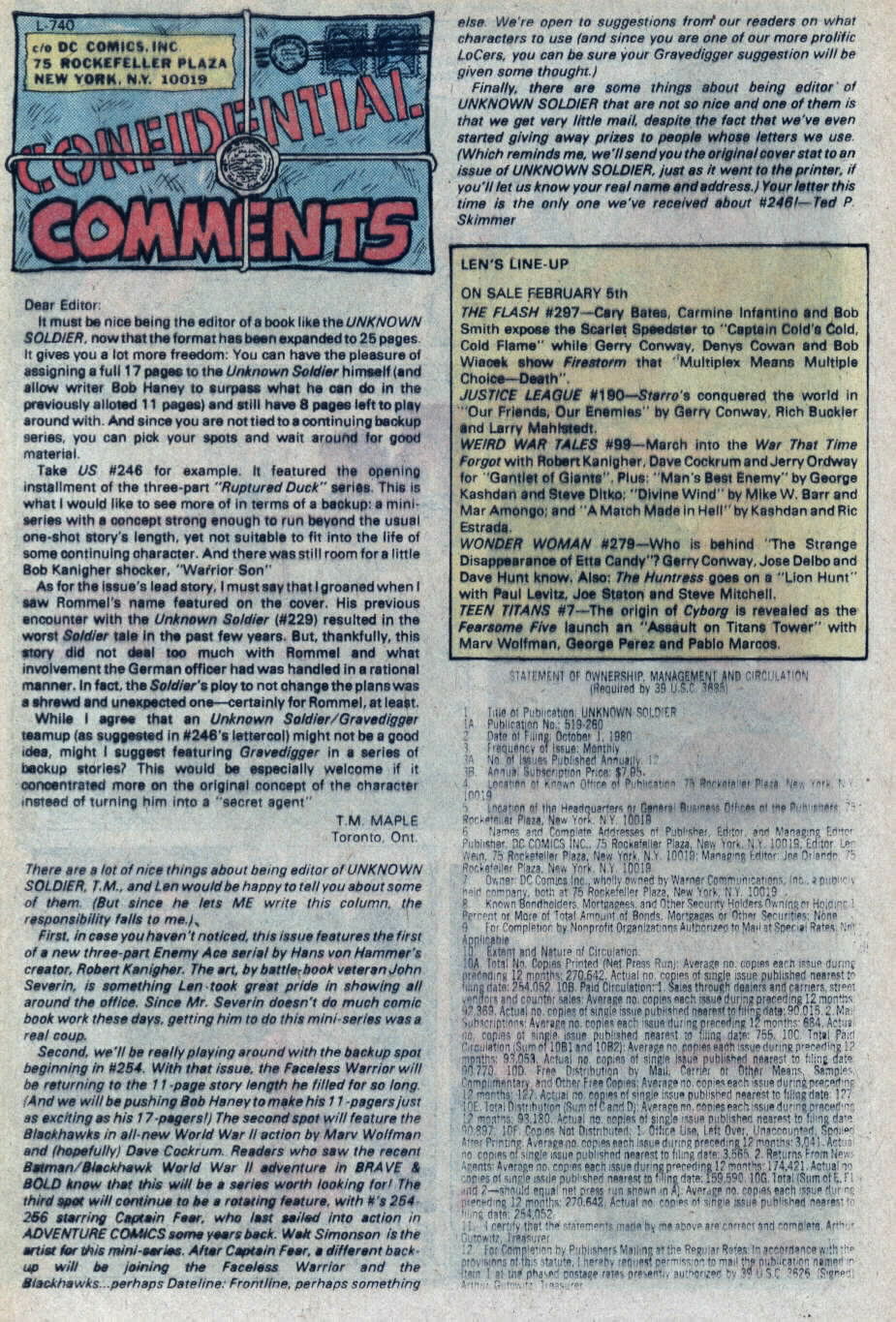Read online Unknown Soldier (1977) comic -  Issue #251 - 25