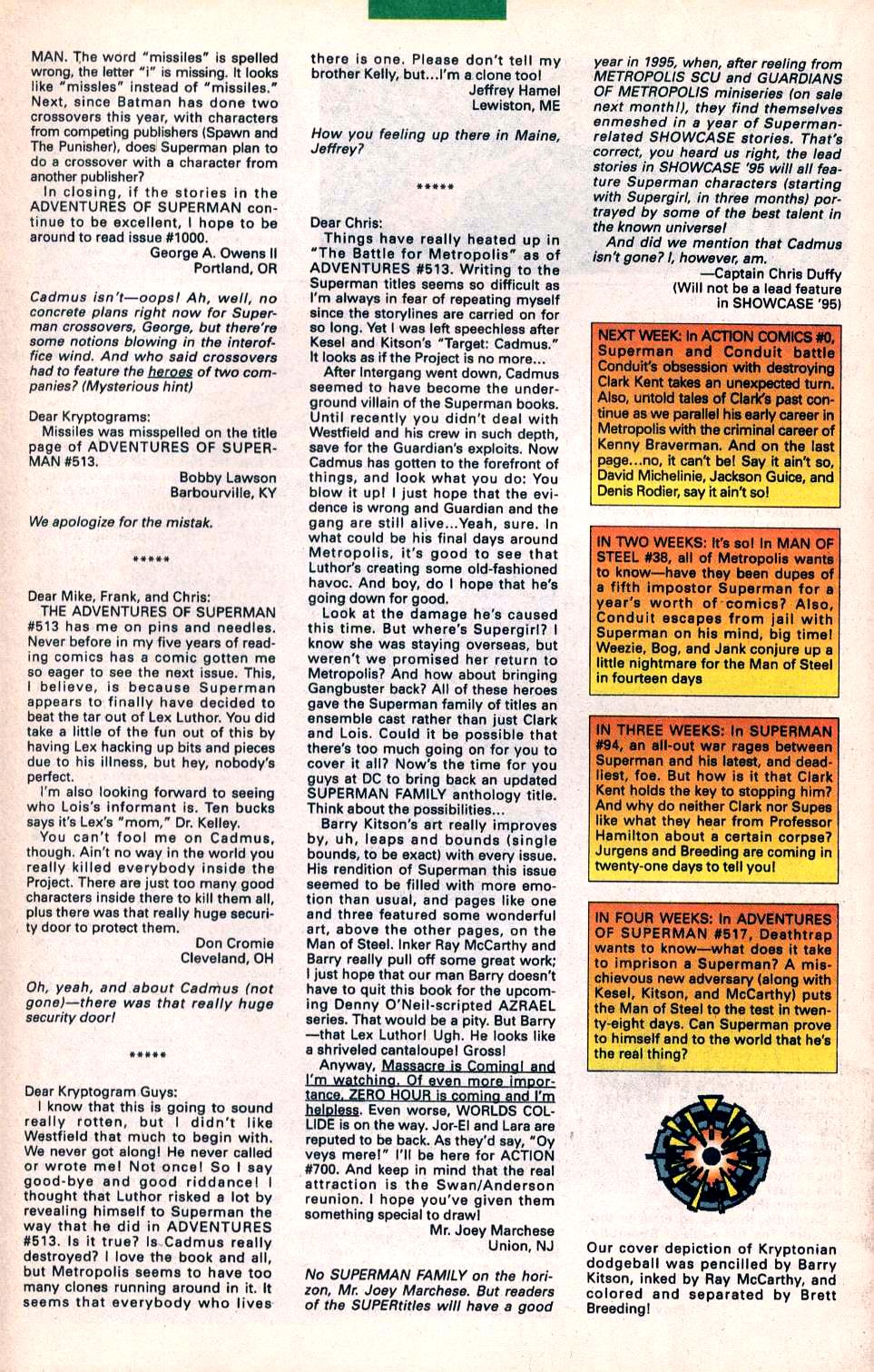 Read online Adventures of Superman (1987) comic -  Issue #0 - 25