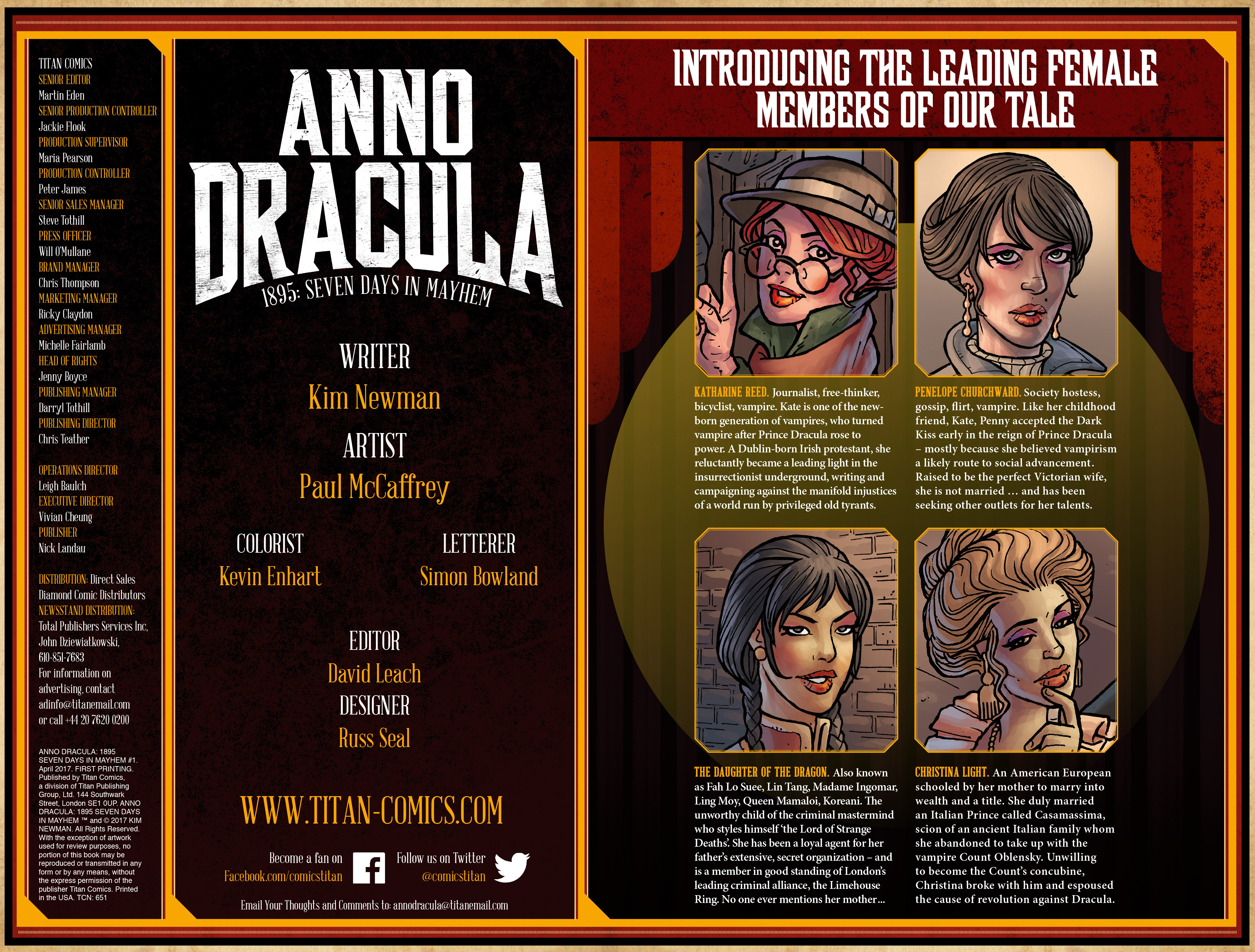 Read online Anno Dracula comic -  Issue #1 - 2