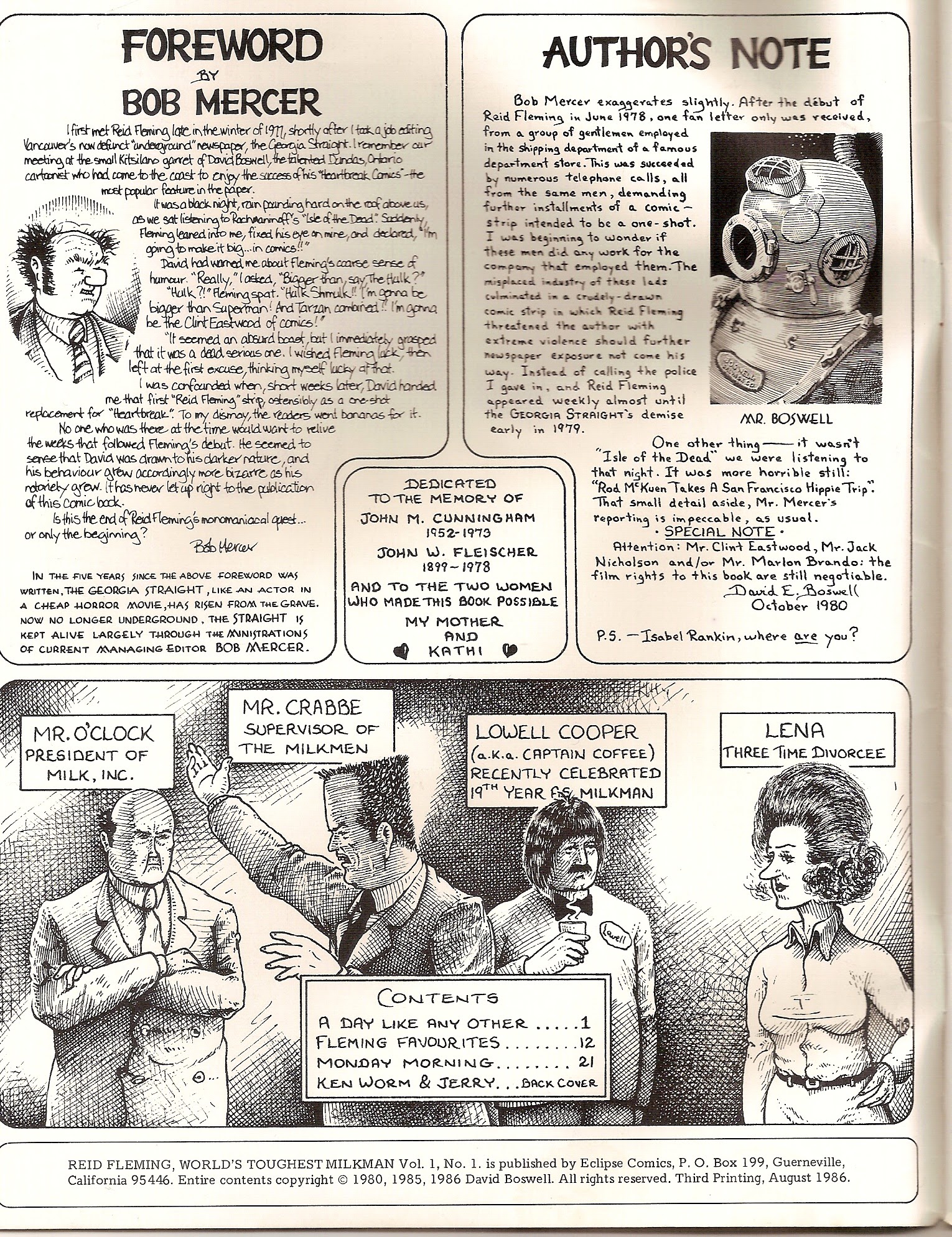 Read online Reid Fleming, World's Toughest Milkman (1980) comic -  Issue #1 - 2