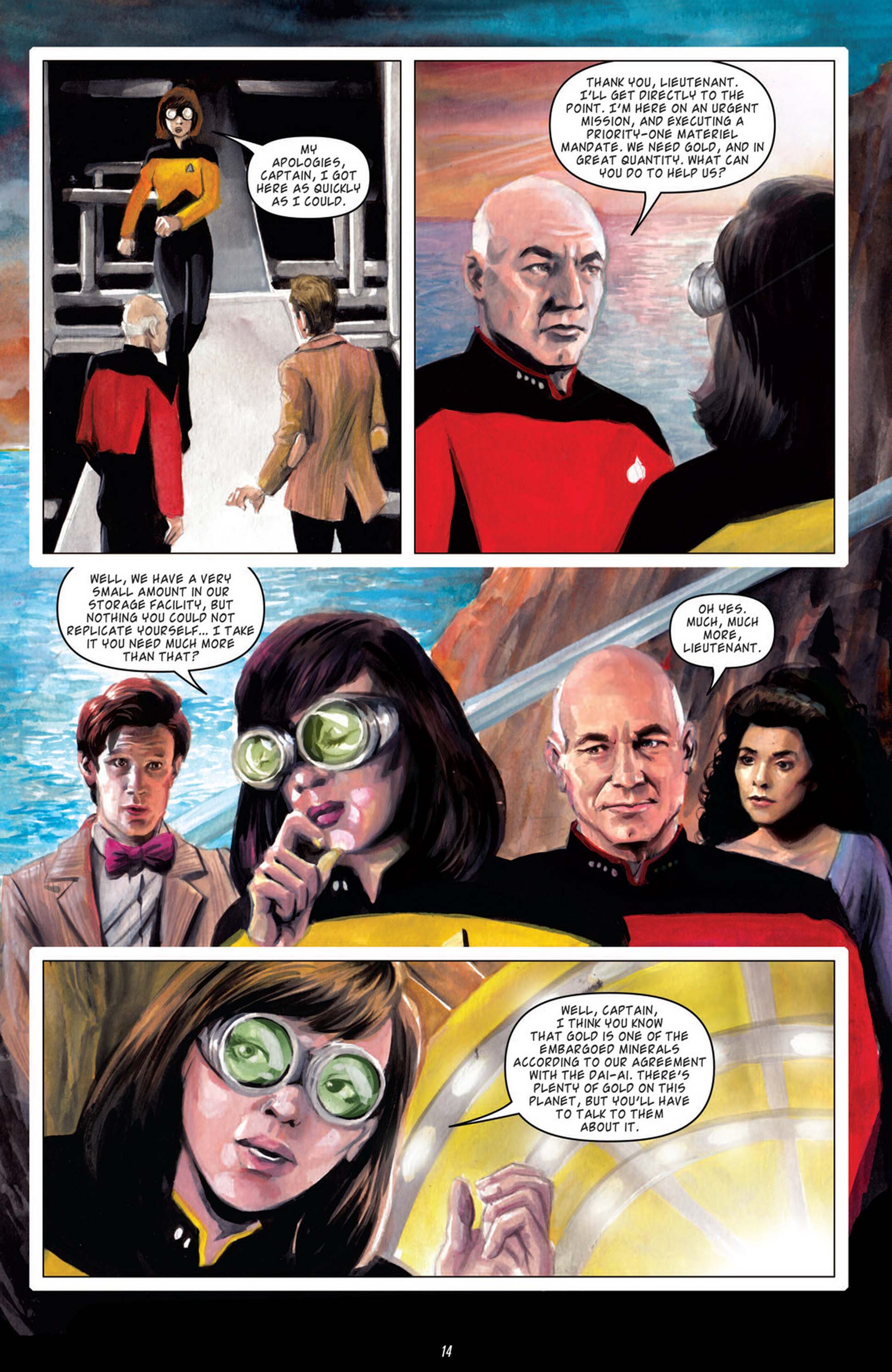 Read online Star Trek: The Next Generation/Doctor Who: Assimilation² comic -  Issue #6 - 17