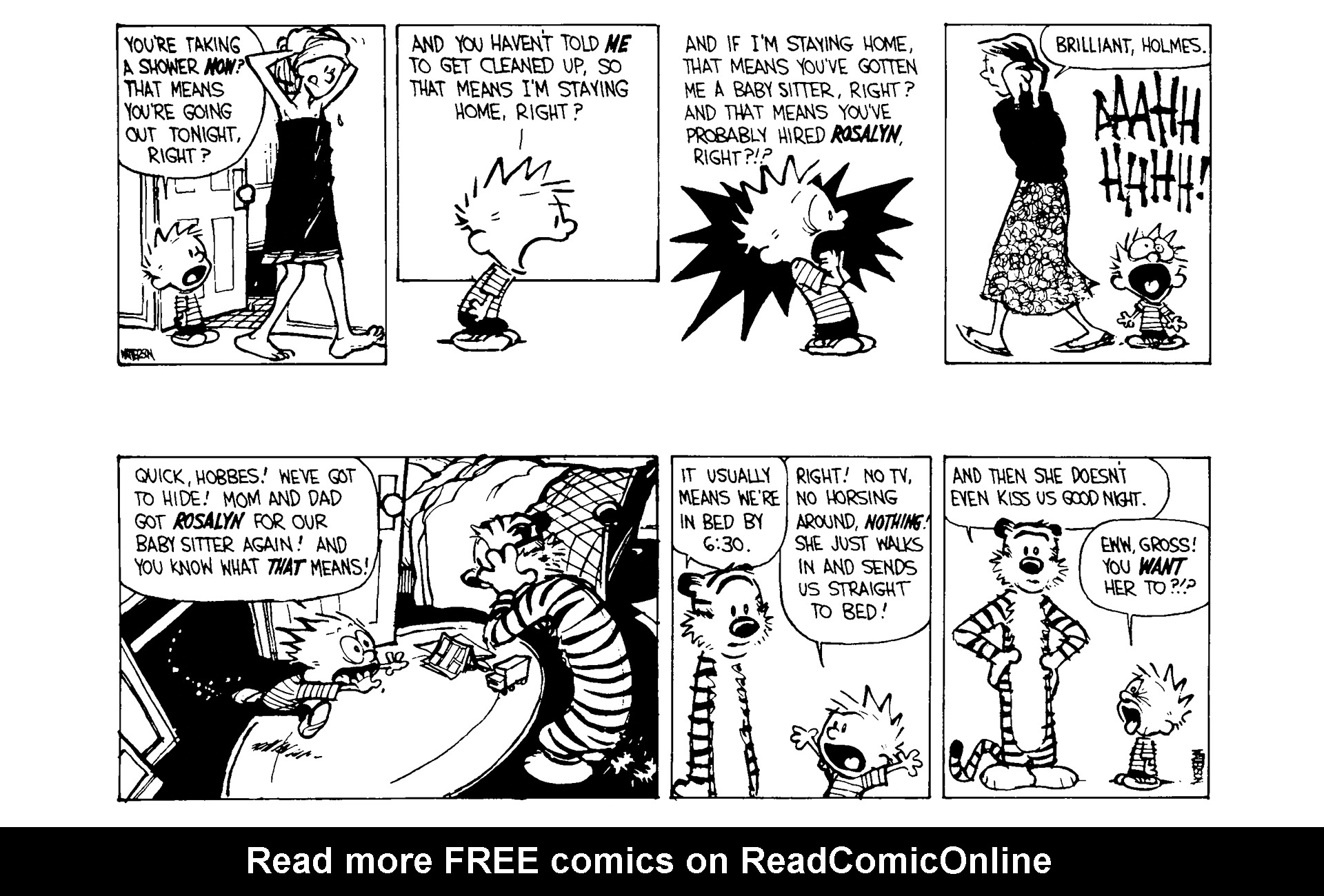 Calvin And Hobbes Babysitter Porn - Calvin and Hobbes Issue 5 | Viewcomic reading comics online ...