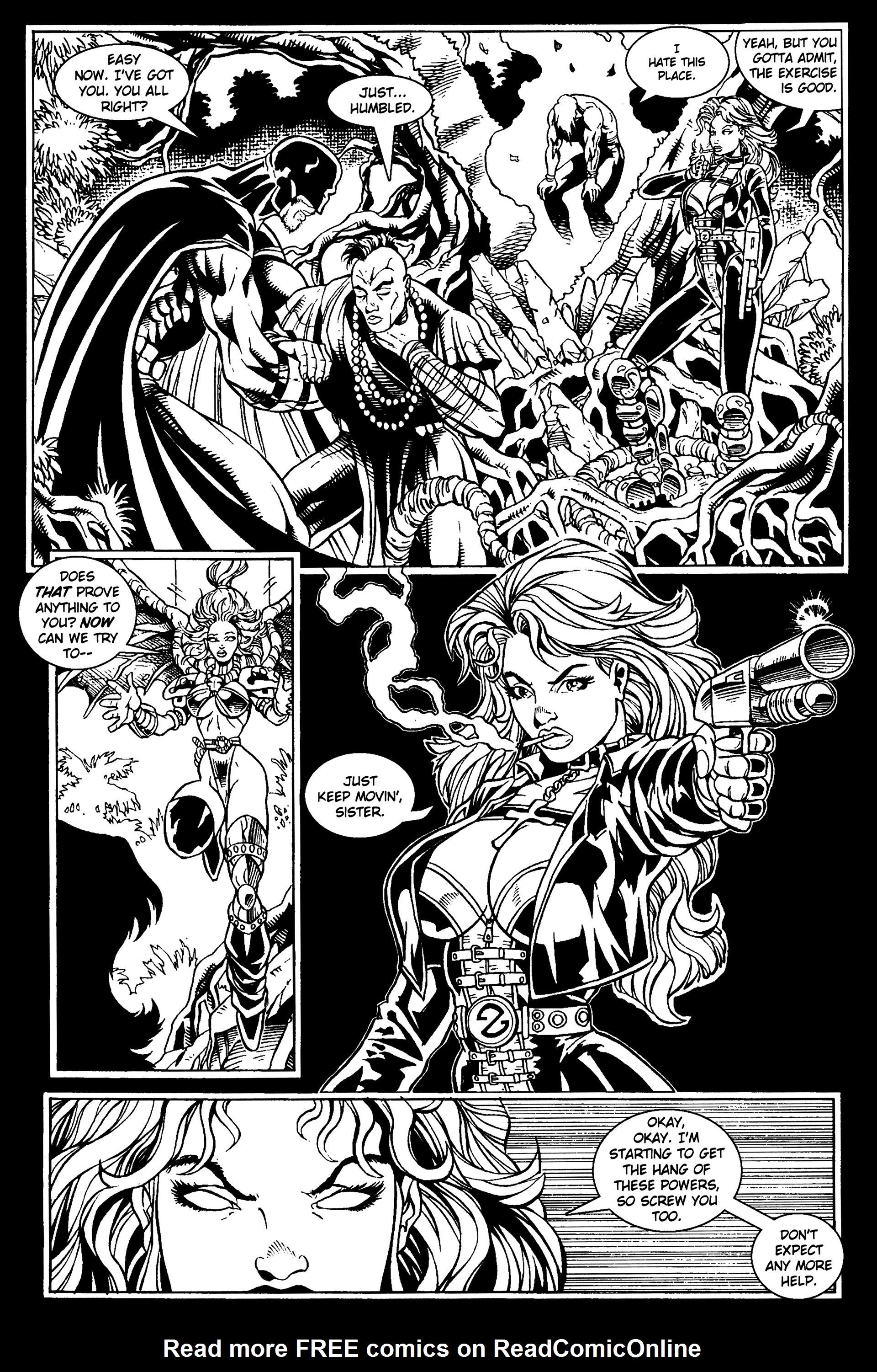 Read online Warrior Nun: Black & White comic -  Issue #11 - 21
