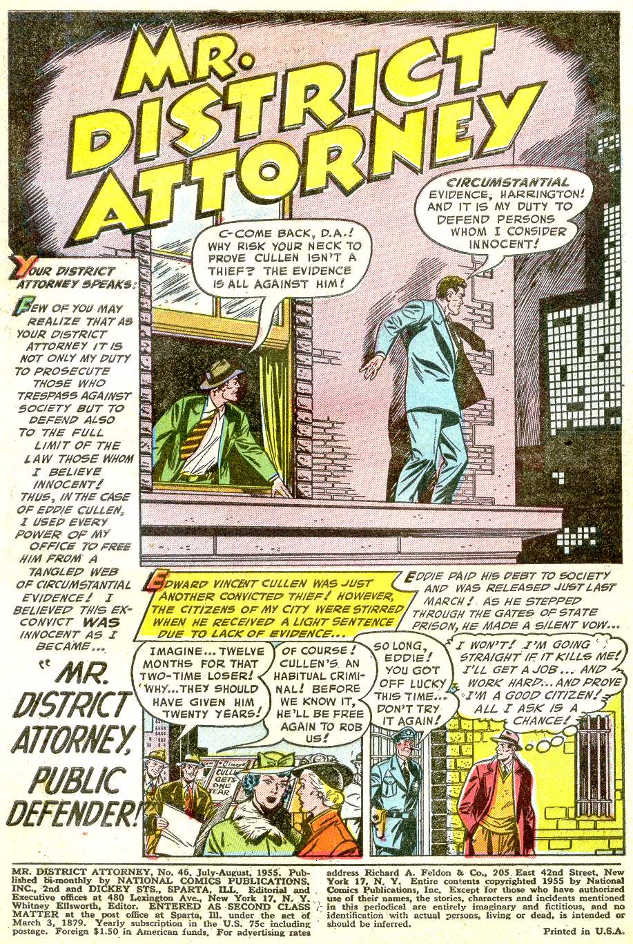 Read online Mr. District Attorney comic -  Issue #46 - 3