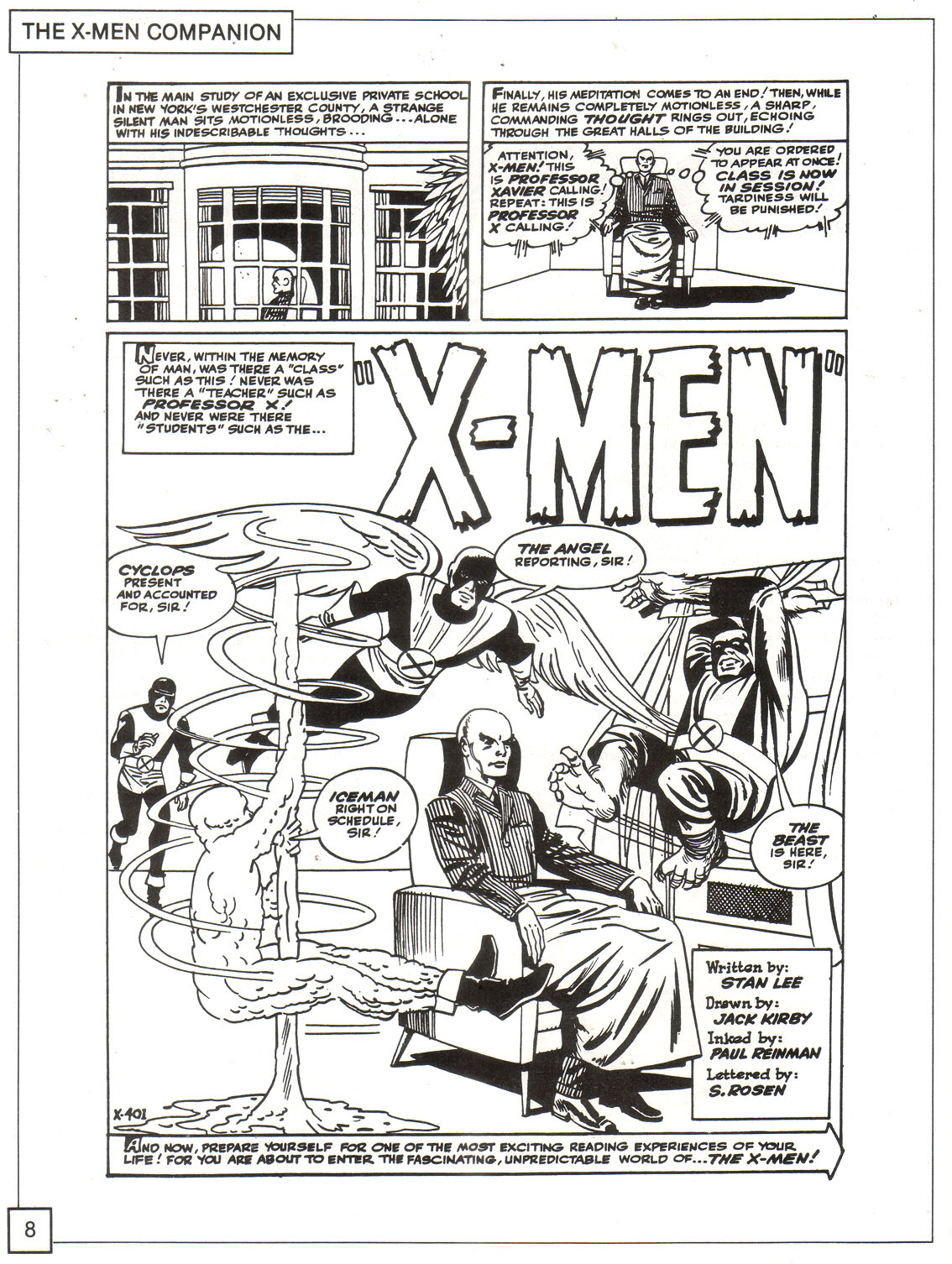 Read online The X-Men Companion comic -  Issue #1 - 8