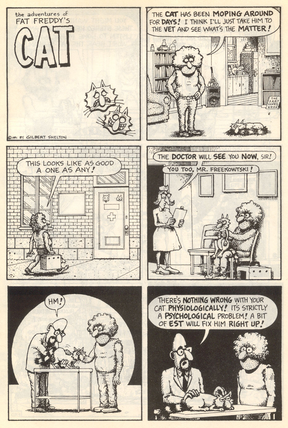 Read online Adventures of Fat Freddy's Cat comic -  Issue #7 - 33