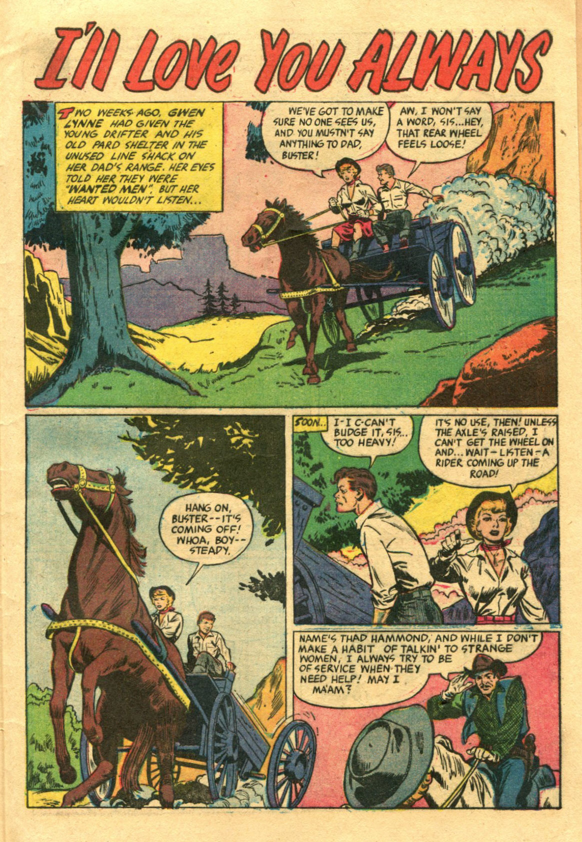 Read online Cowgirl Romances (1950) comic -  Issue #11 - 29