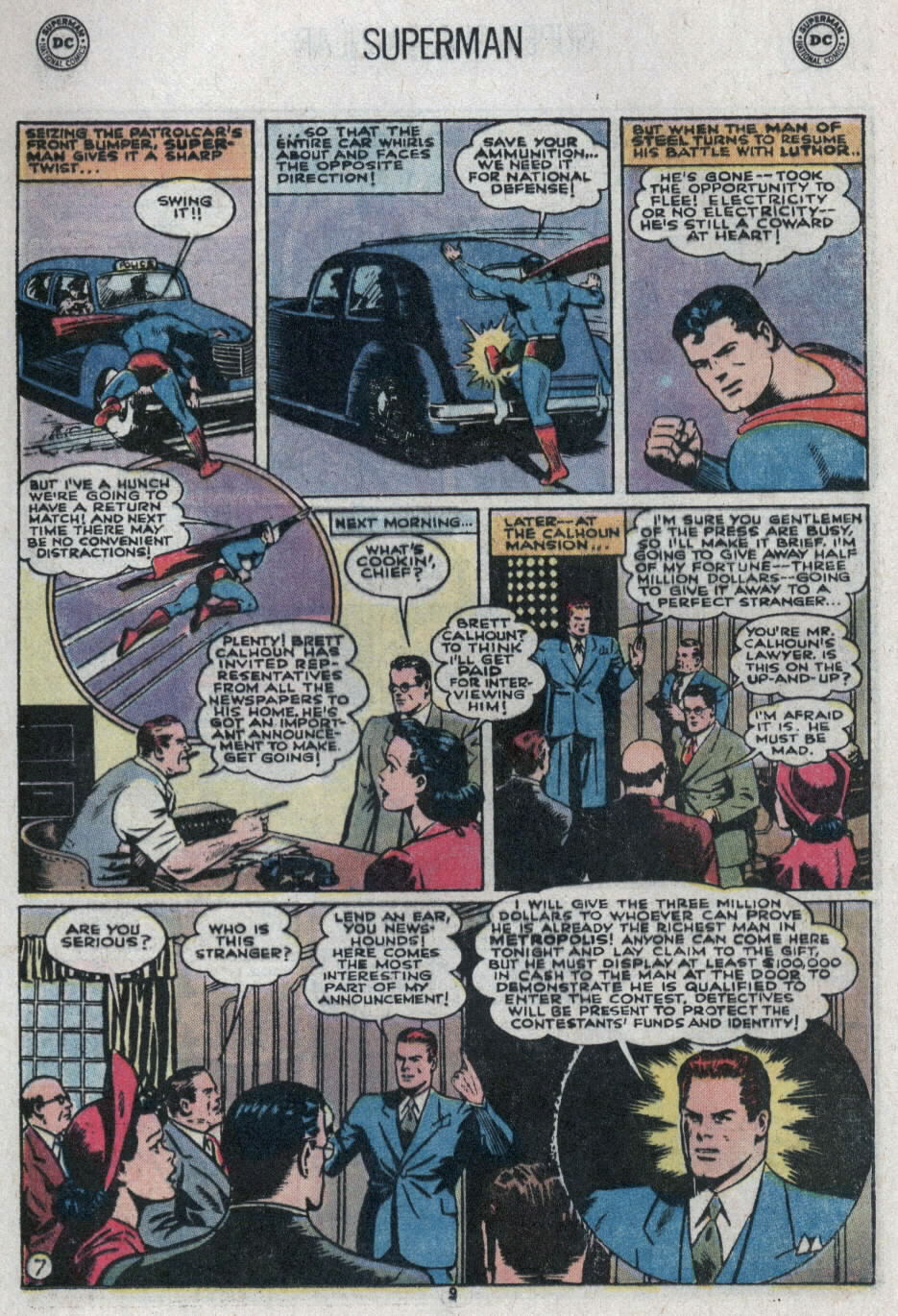 Read online Superman (1939) comic -  Issue #252 - 9