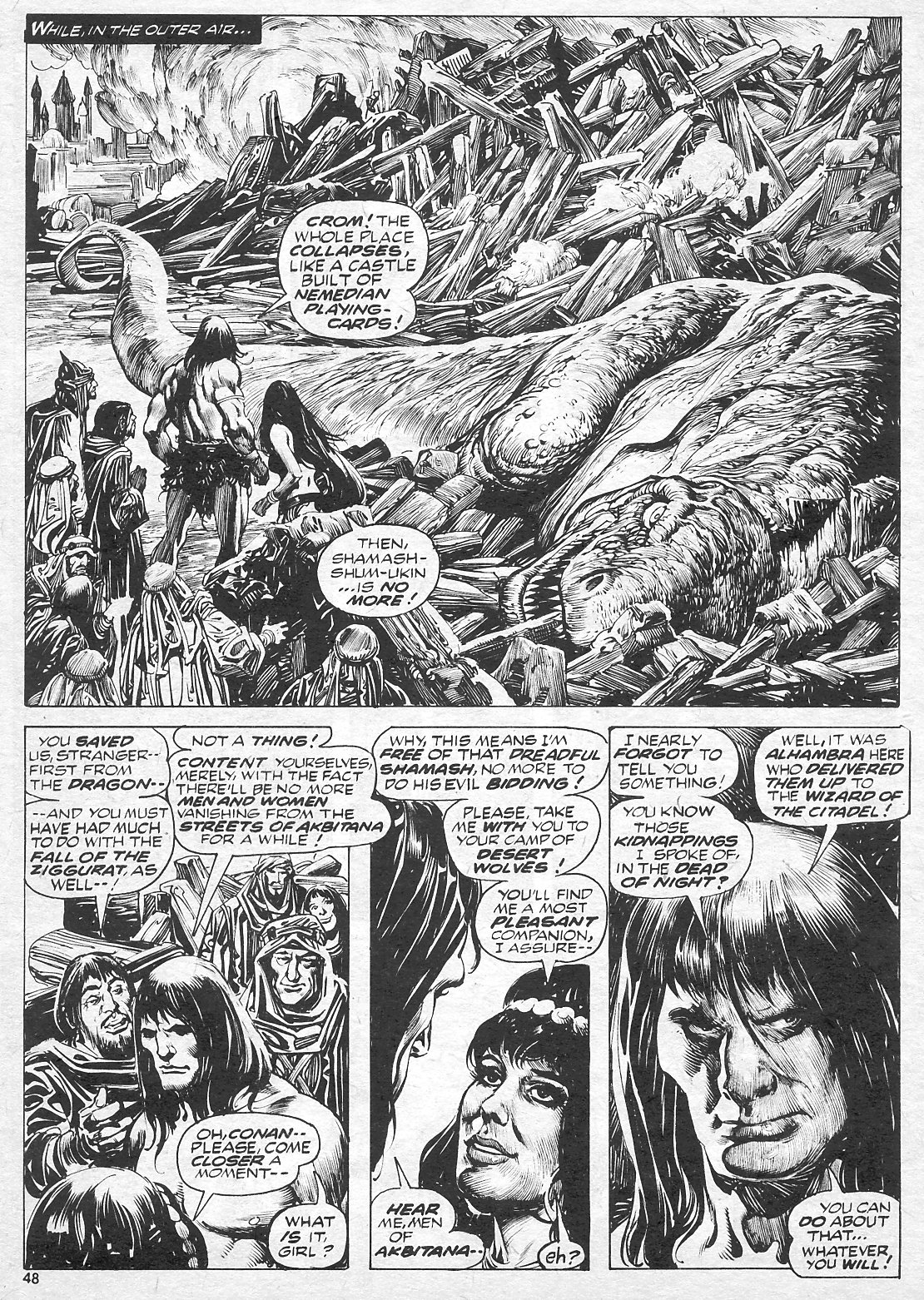 Read online The Savage Sword Of Conan comic -  Issue #7 - 48