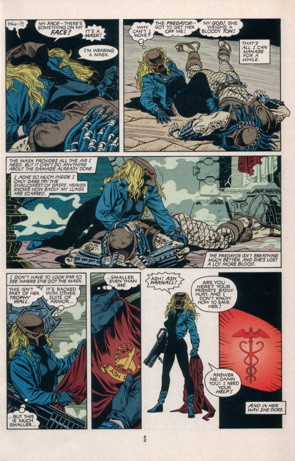 Read online Aliens/Predator: The Deadliest of the Species comic -  Issue #5 - 6