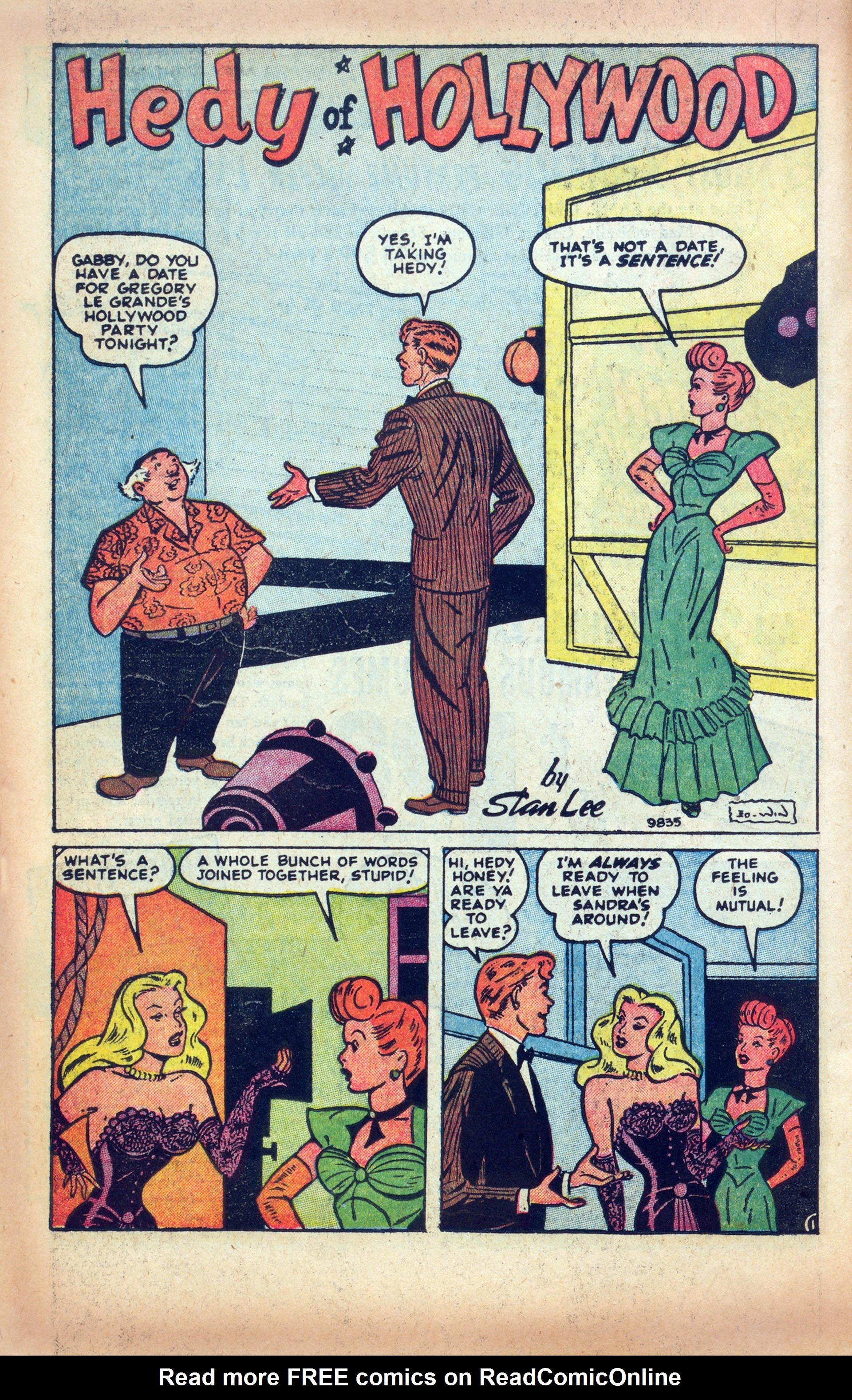 Read online Hedy Of Hollywood Comics comic -  Issue #48 - 22