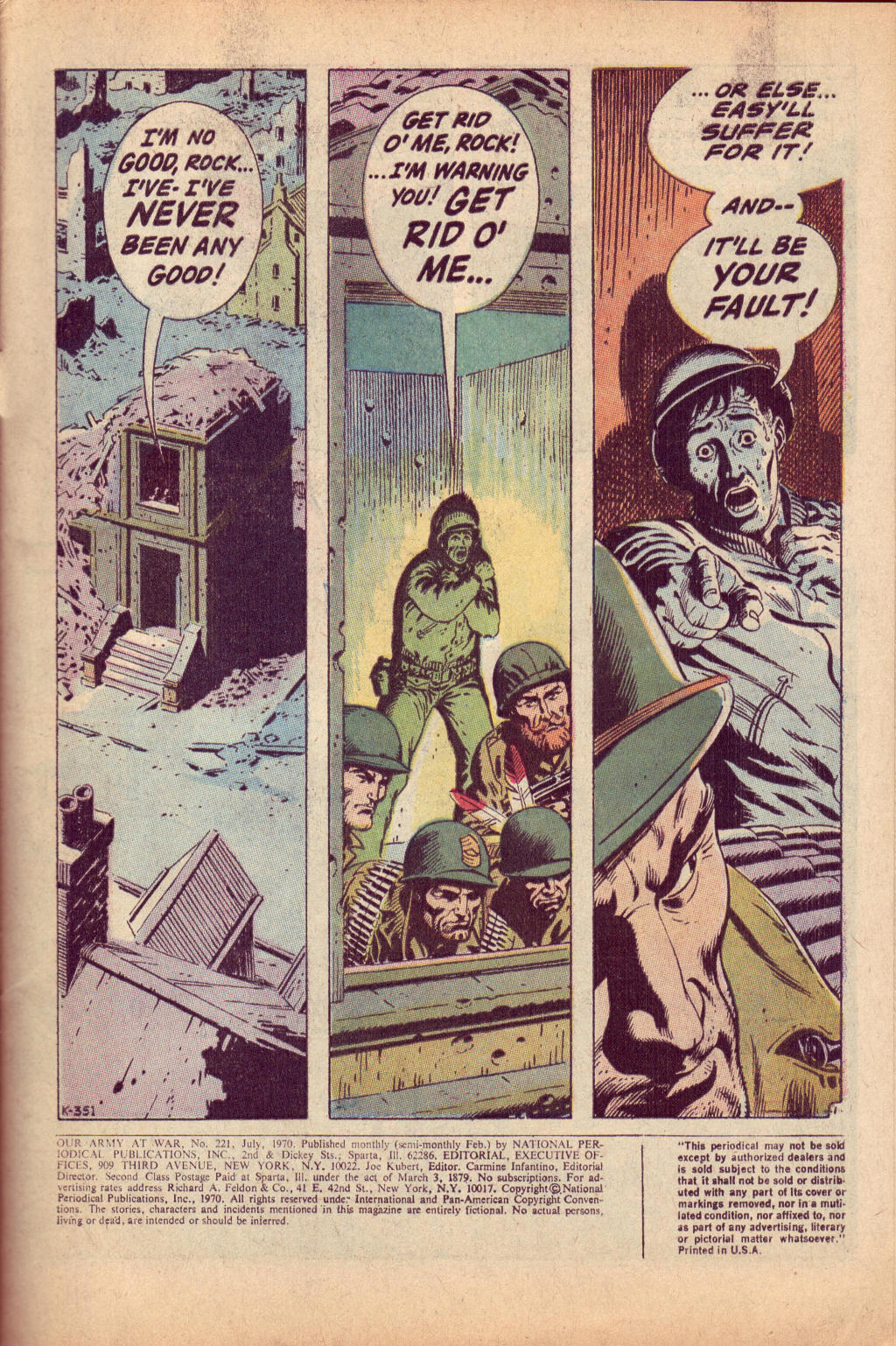 Read online Our Army at War (1952) comic -  Issue #221 - 3