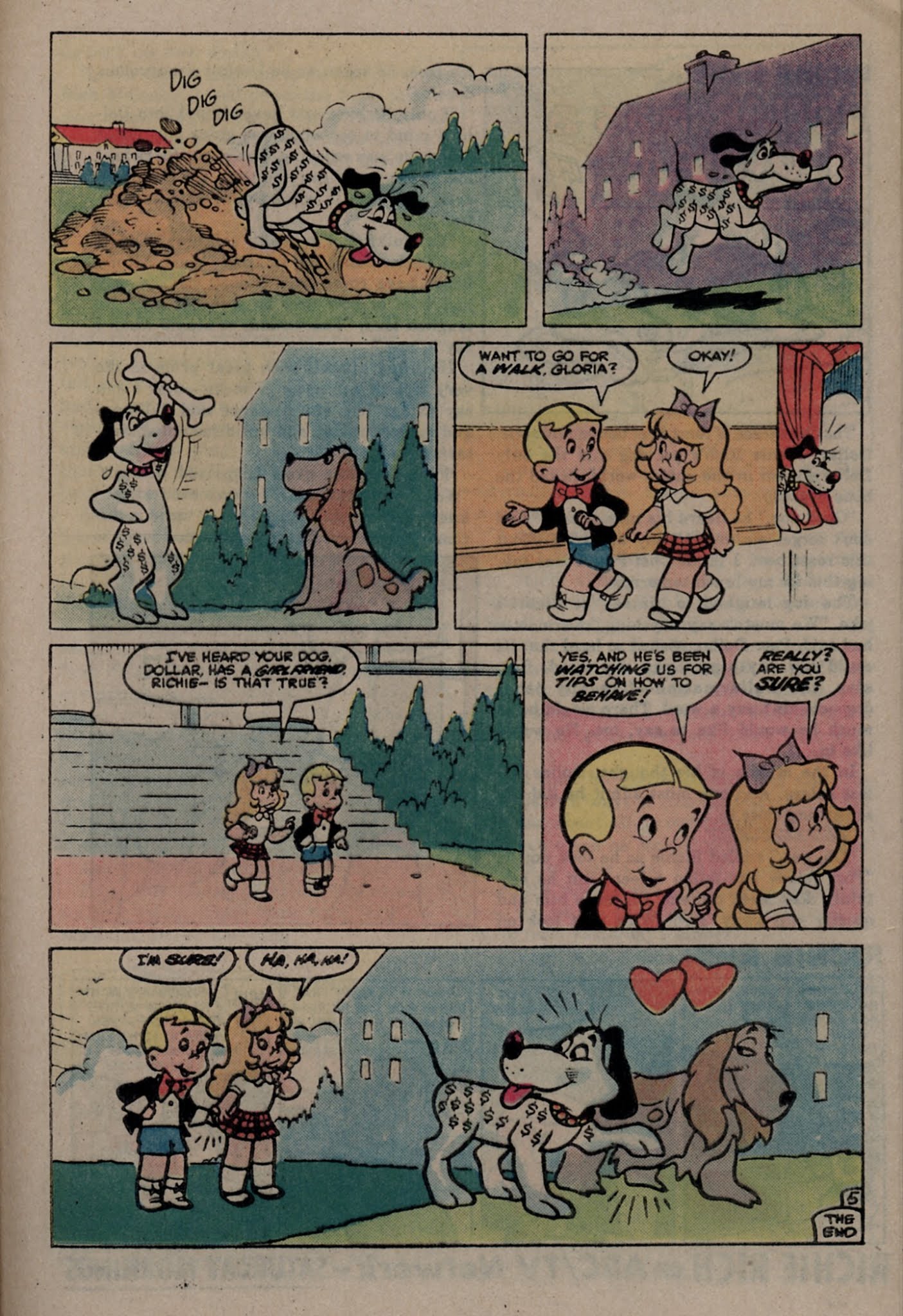 Read online Richie Rich & Dollar the Dog comic -  Issue #24 - 25