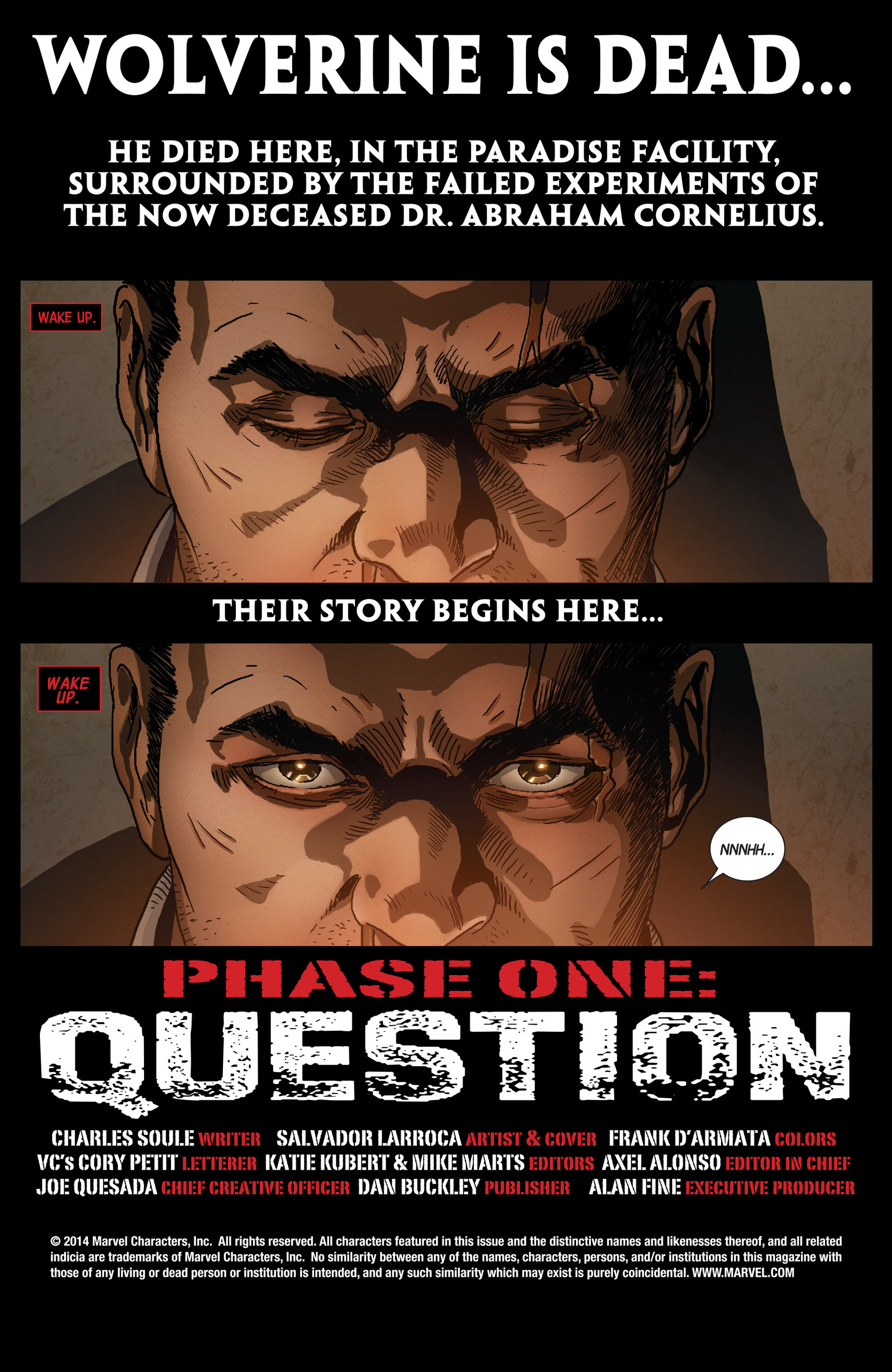 Read online Death of Wolverine: The Weapon X Program comic -  Issue #1 - 2