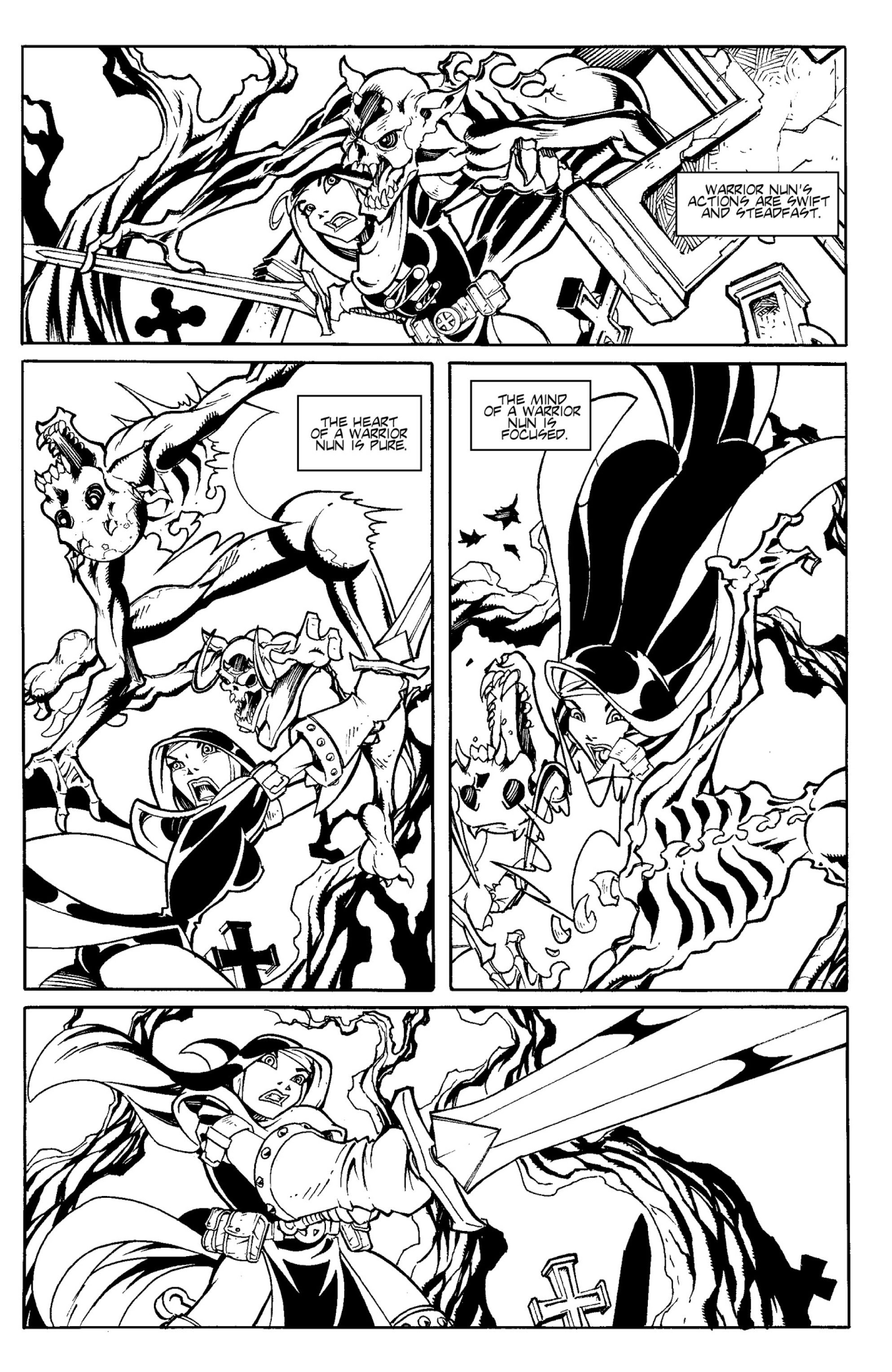 Read online Warrior Nun Areala: Armor of God comic -  Issue # TPB - 9