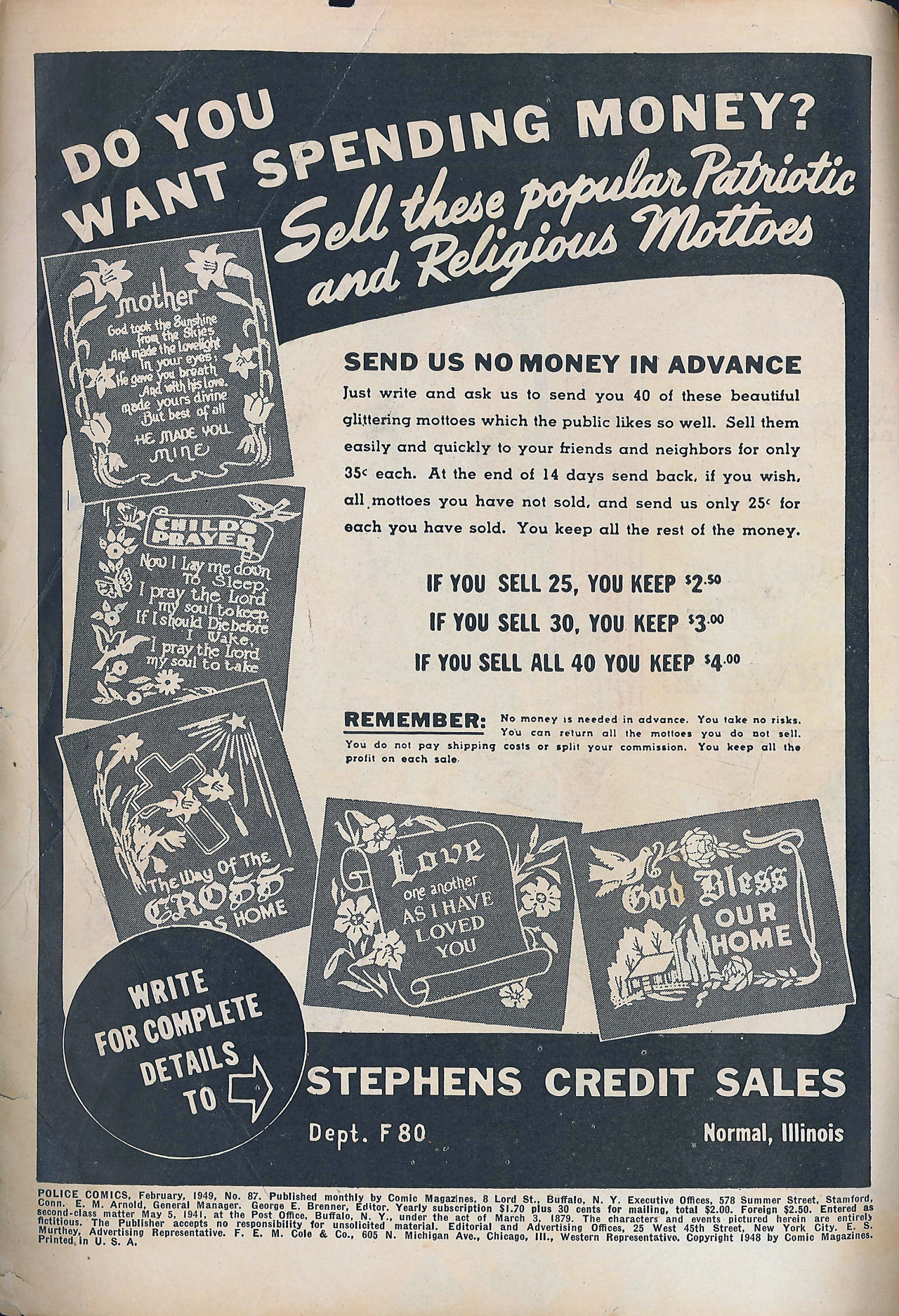 Read online Police Comics comic -  Issue #87 - 2