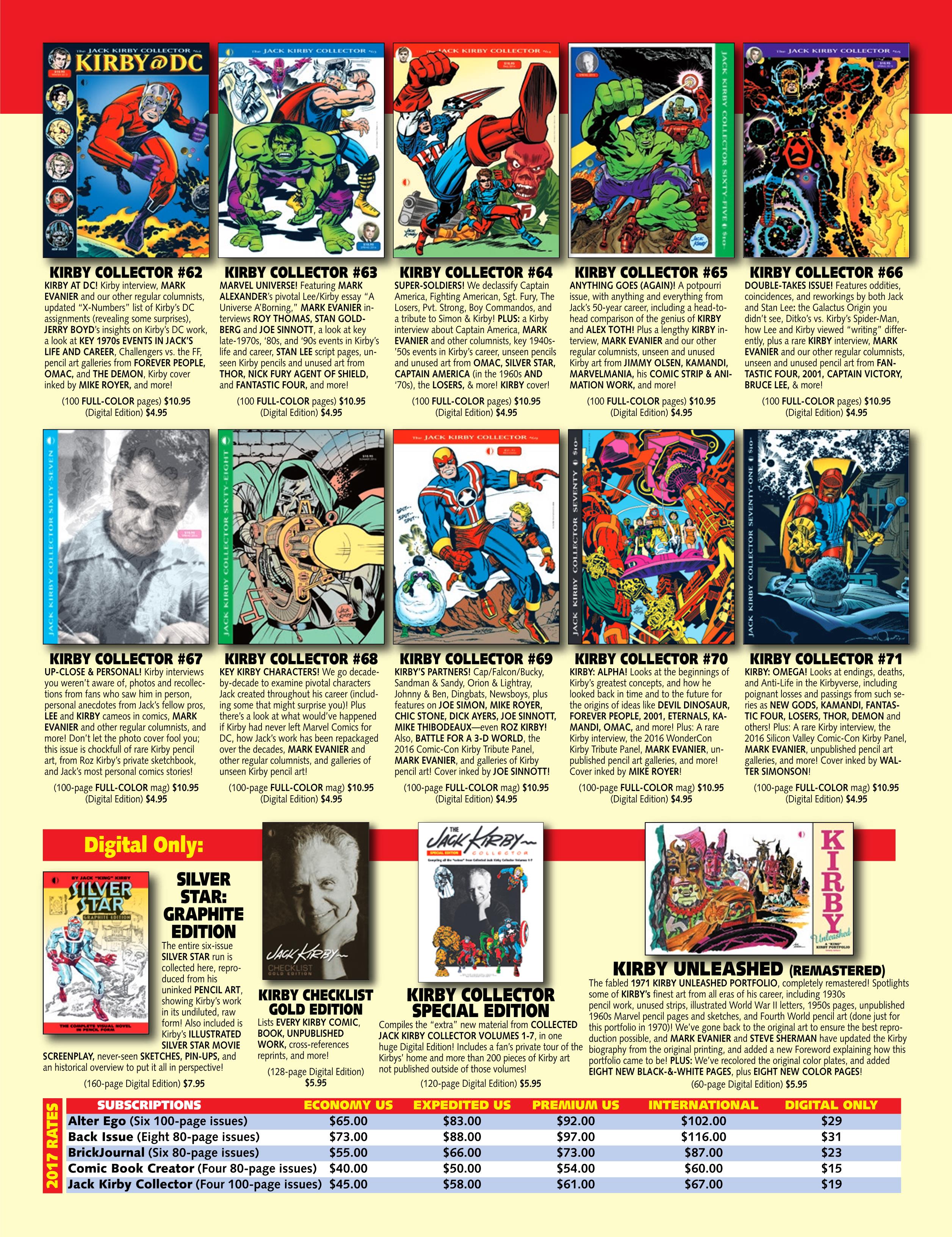 Read online The Jack Kirby Collector comic -  Issue #72 - 93