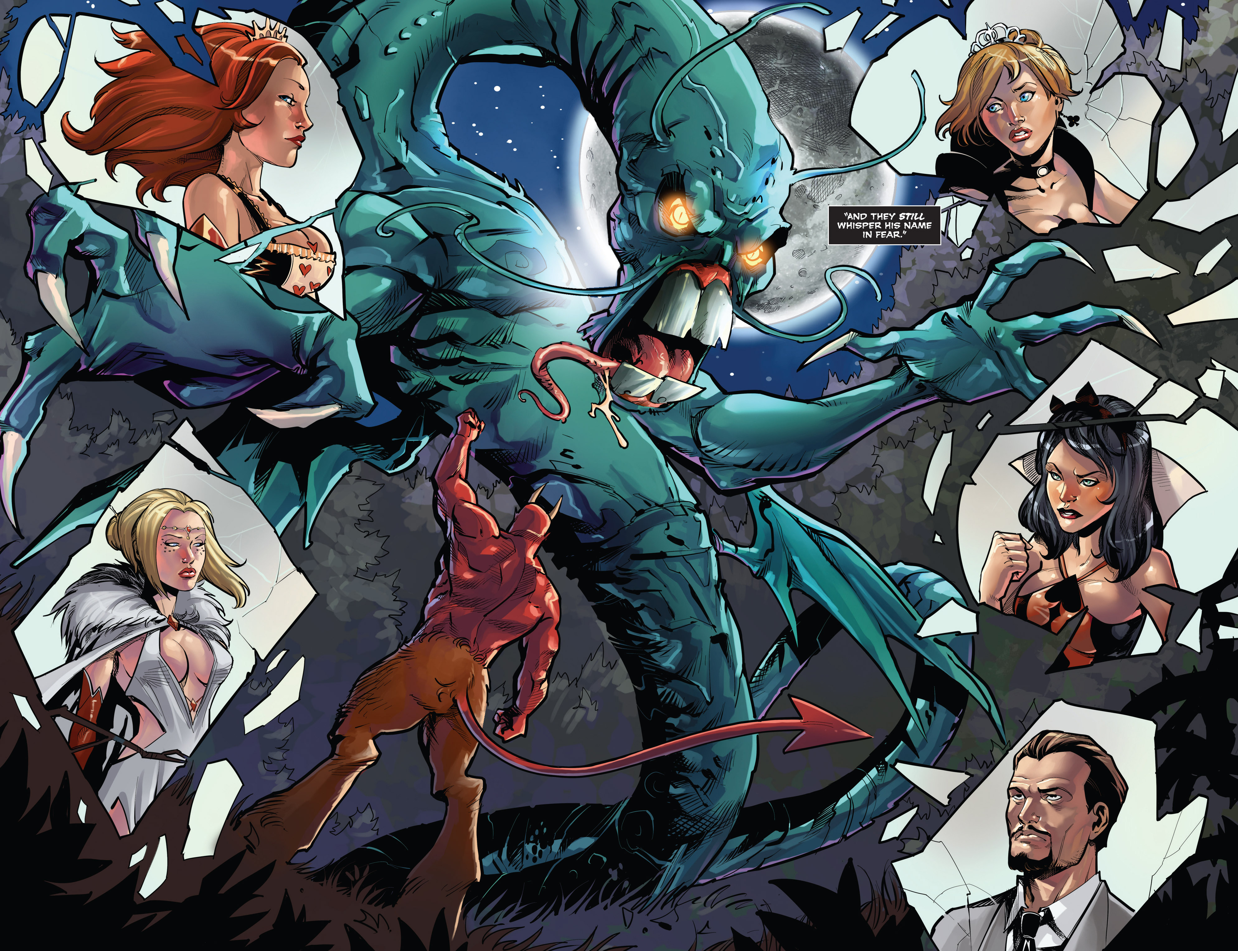 Read online Grimm Fairy Tales vs. Wonderland comic -  Issue #3 - 7