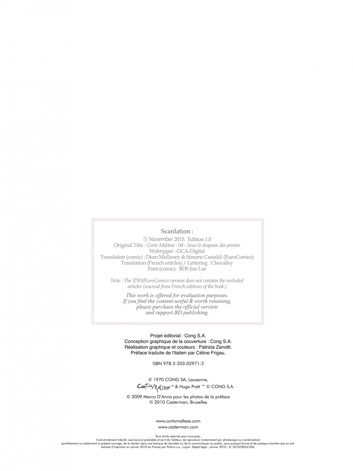 Read online Corto Maltese comic -  Issue # TPB 4 - 5