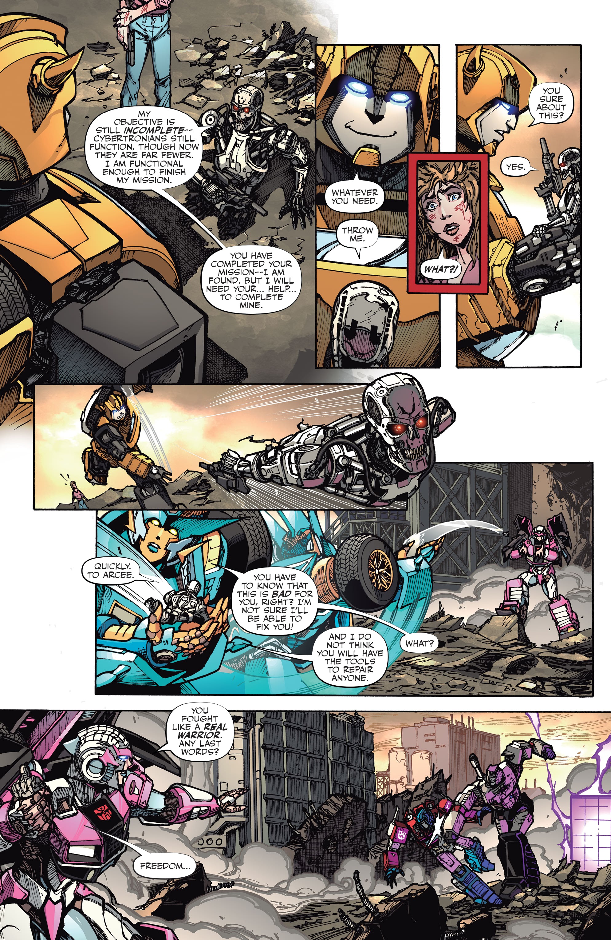 Read online Transformers vs. the Terminator comic -  Issue #4 - 15