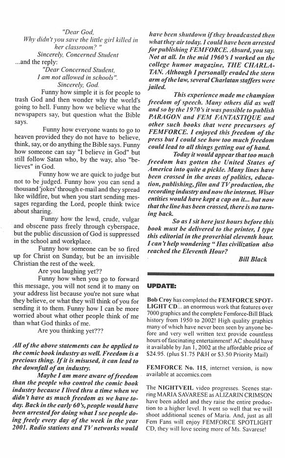 Read online Femforce comic -  Issue #114 - 32