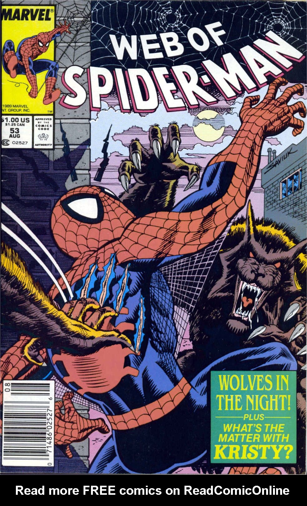 Read online Web of Spider-Man (1985) comic -  Issue #53 - 1