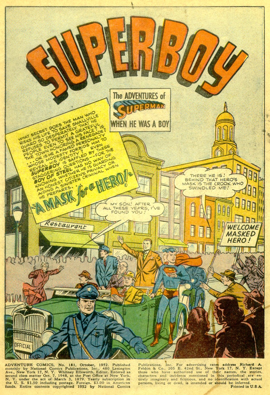 Read online Adventure Comics (1938) comic -  Issue #181 - 2