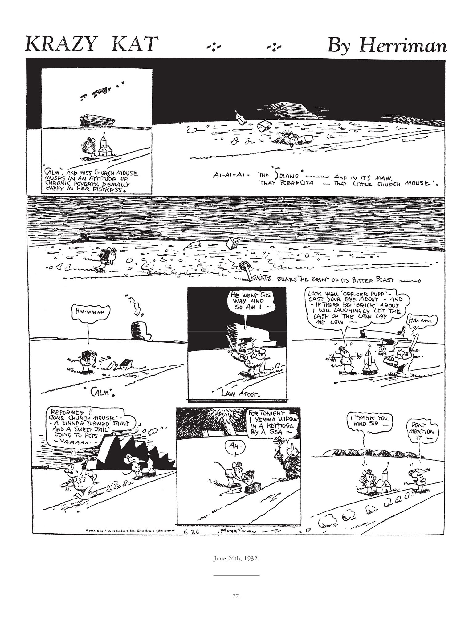 Read online Krazy & Ignatz comic -  Issue # TPB 7 - 74