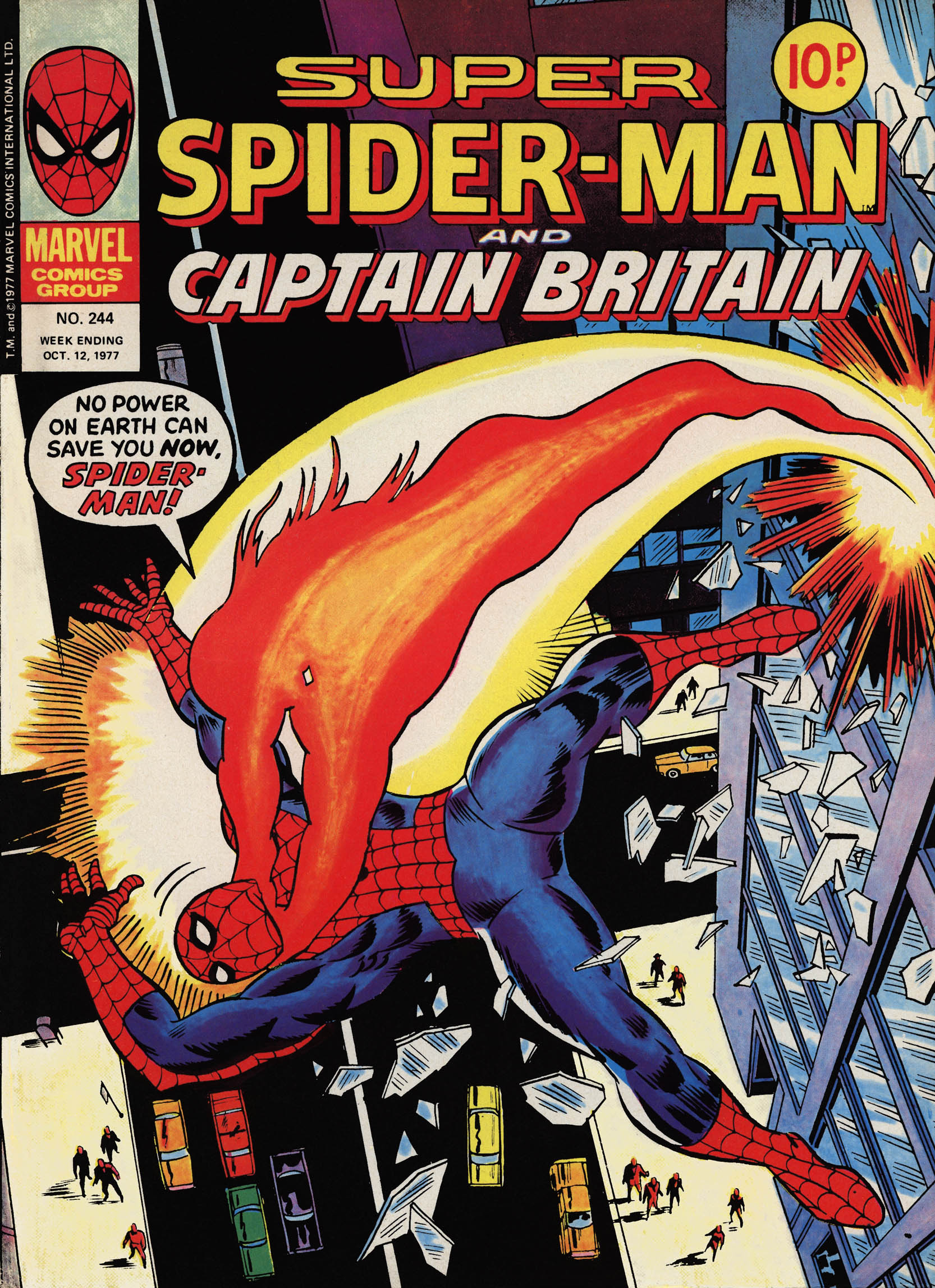 Read online Super Spider-Man and Captain Britain comic -  Issue #244 - 1