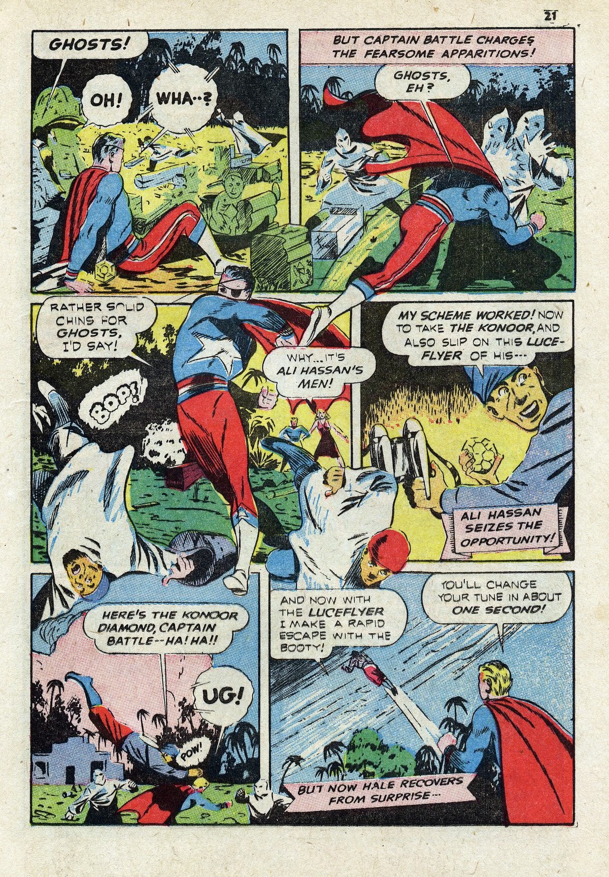Read online Captain Battle Comics comic -  Issue #2 - 24