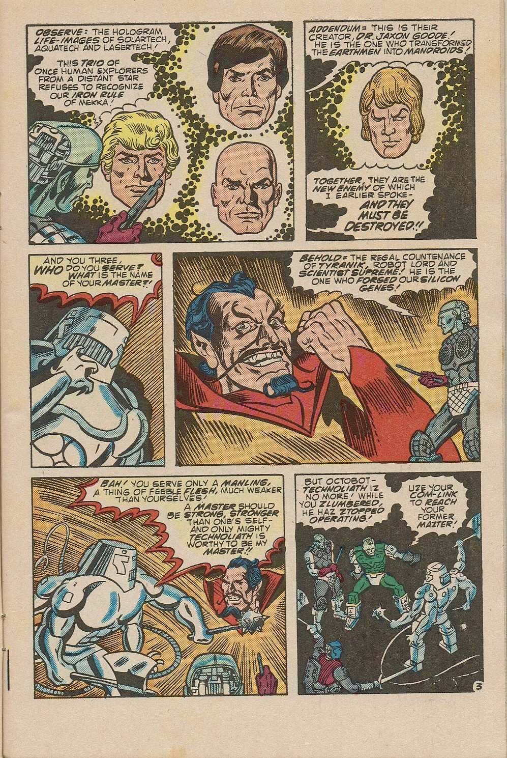 Read online ManTech Robot Warriors comic -  Issue #3 - 5