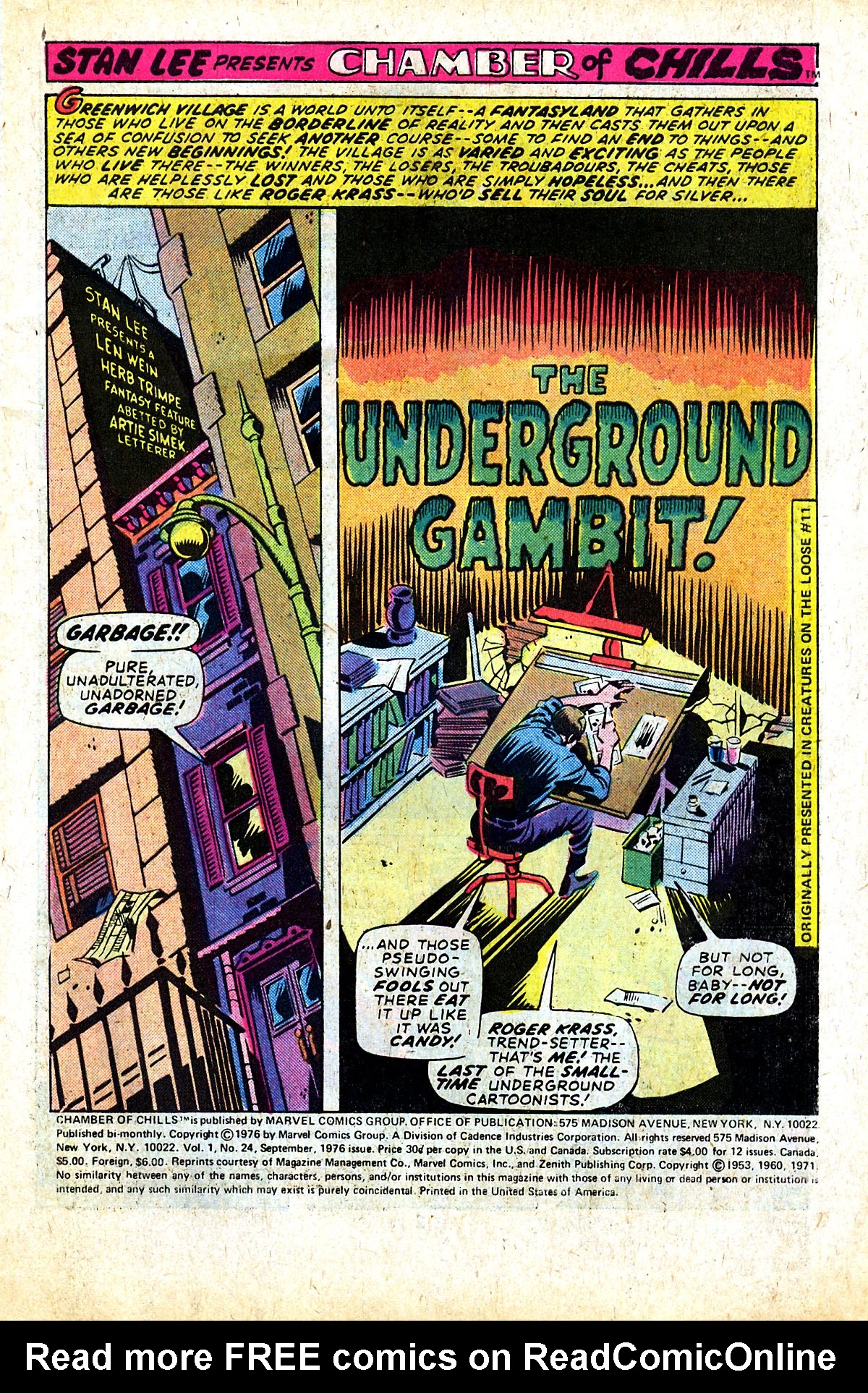 Read online Chamber of Chills (1972) comic -  Issue #24 - 3