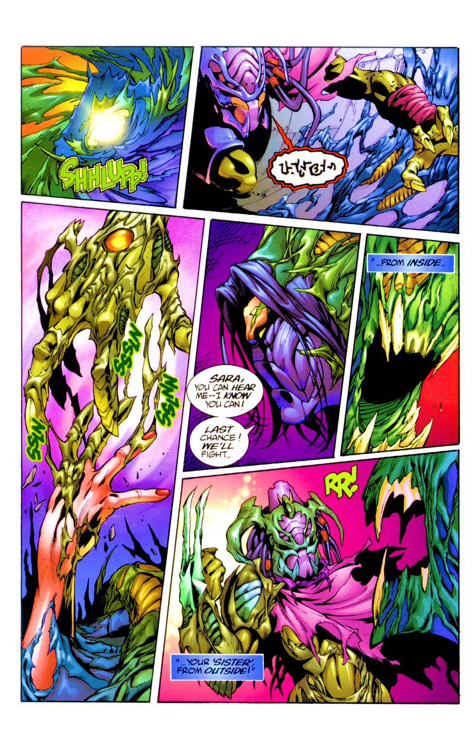 Read online Witchblade/Aliens/The Darkness/Predator: Mindhunter comic -  Issue #3 - 21