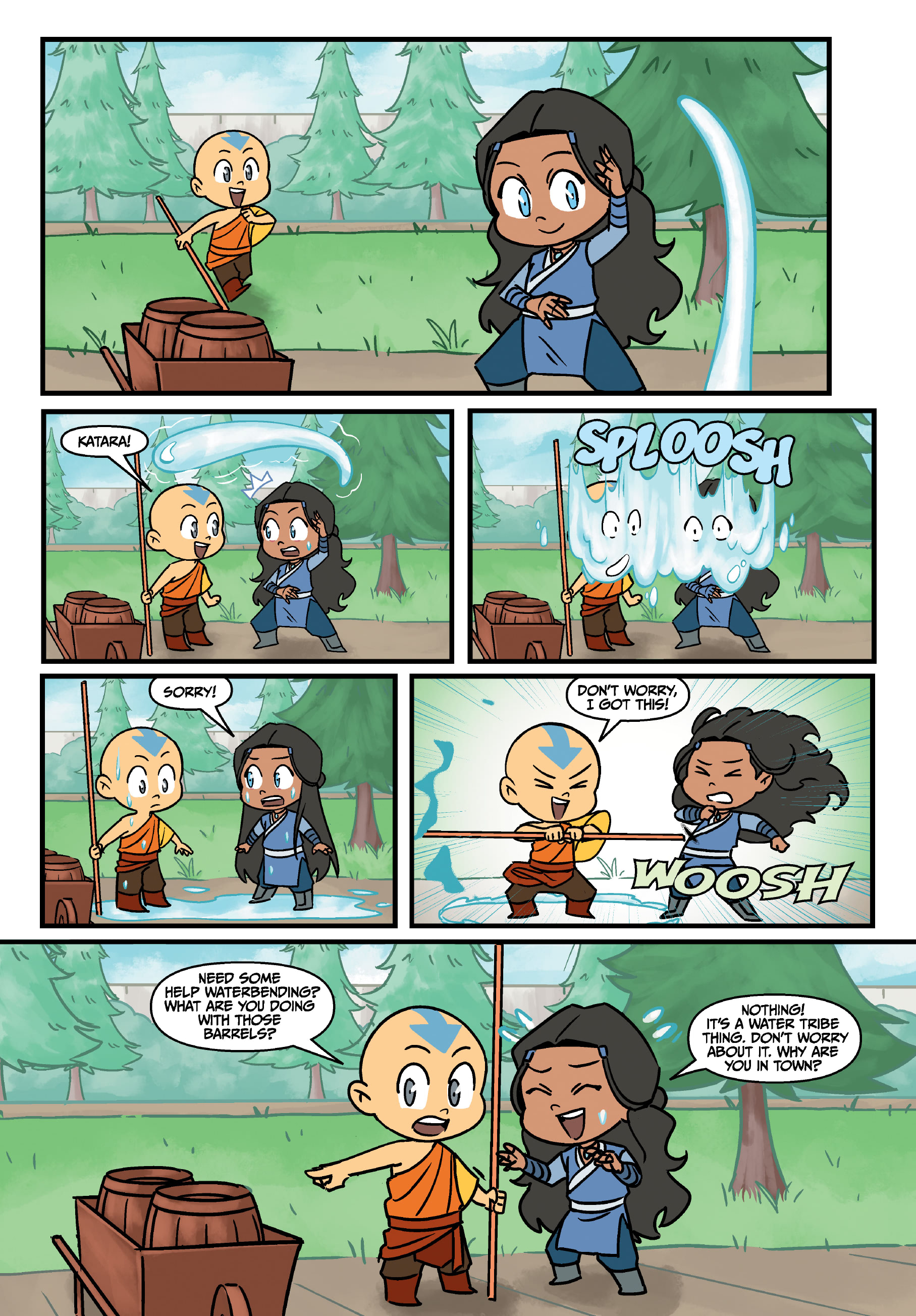 Read online Avatar: The Last Airbender Chibis - Aang's Unfreezing Day comic -  Issue # Full - 14