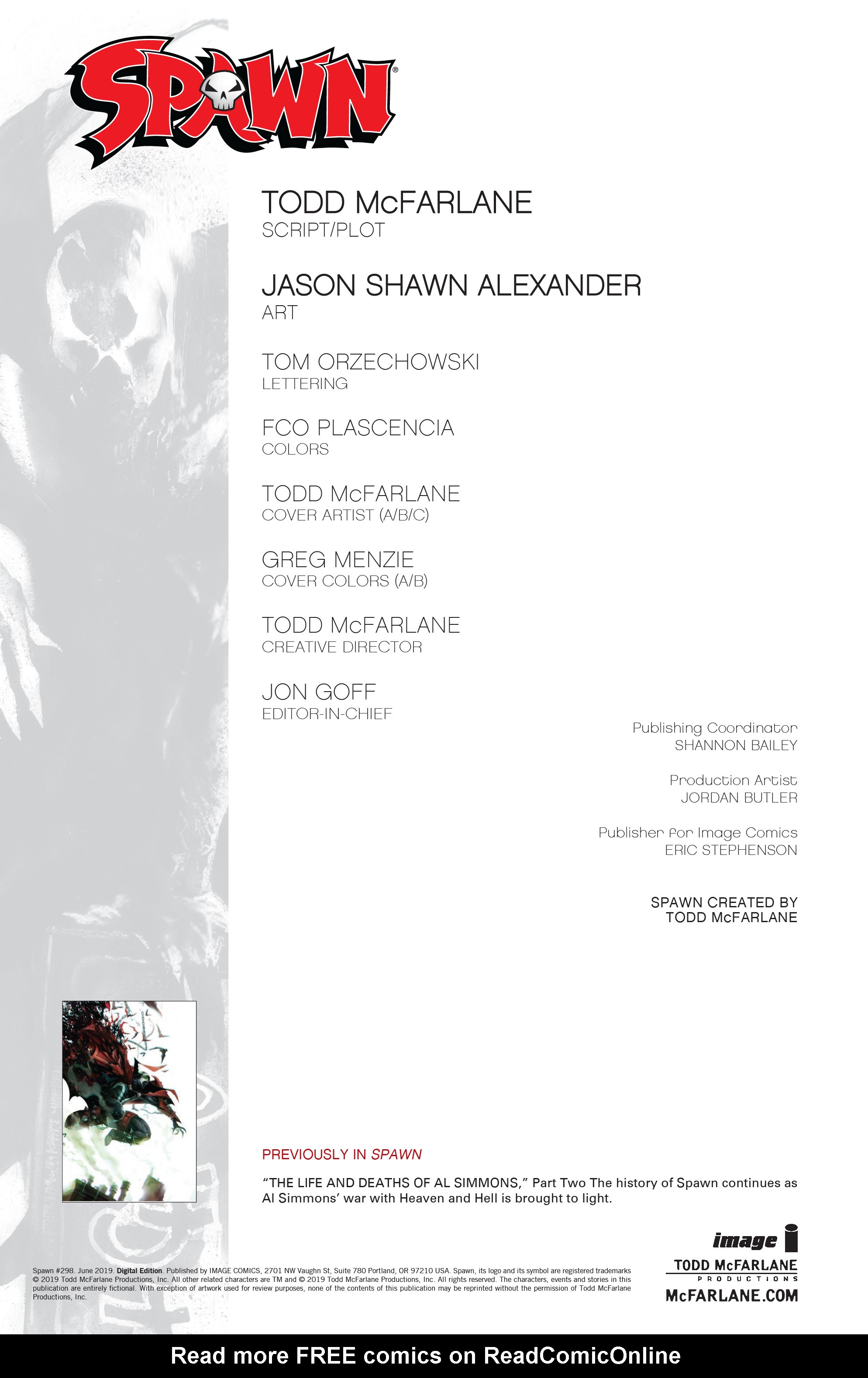 Read online Spawn comic -  Issue #298 - 2