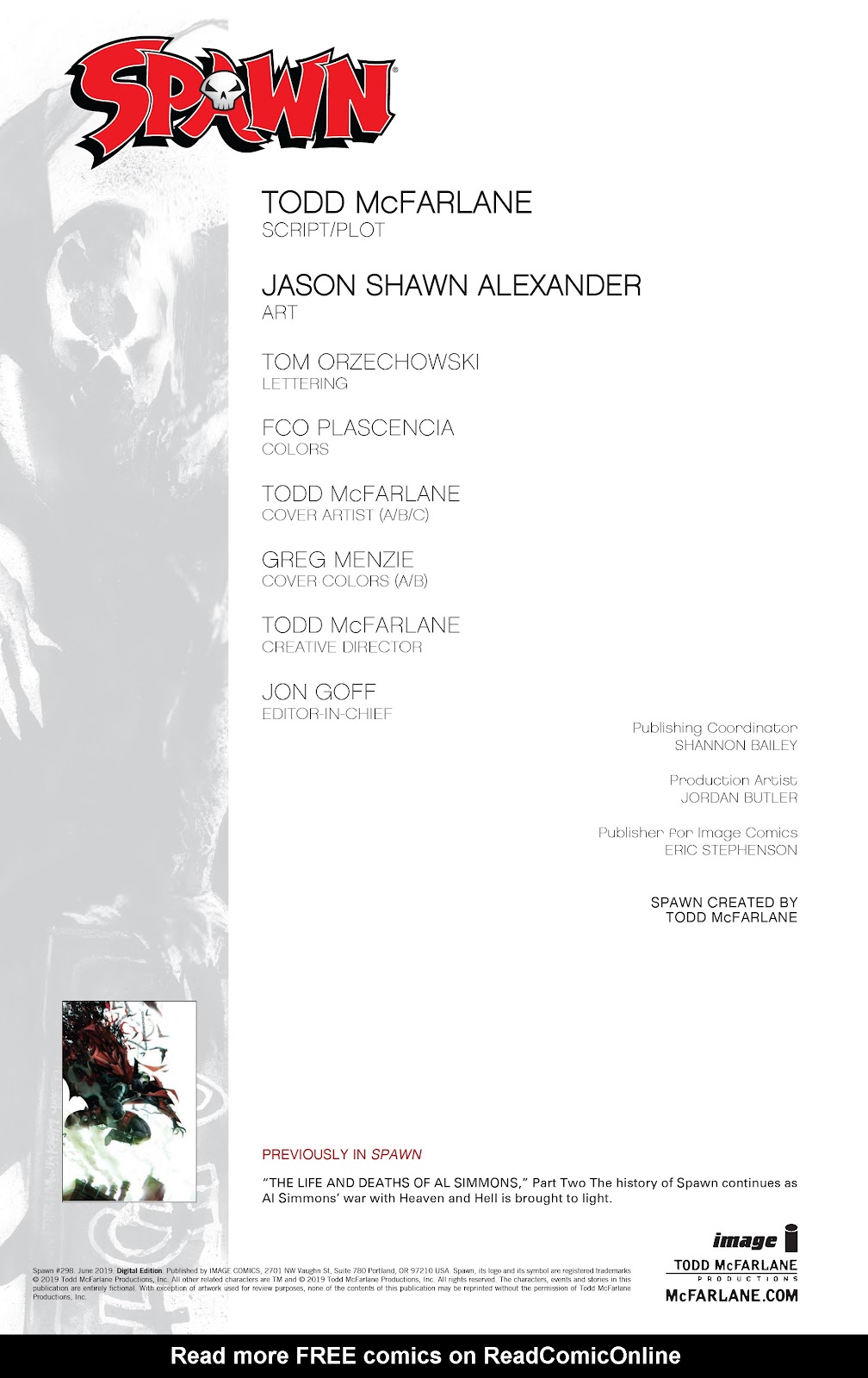 Spawn issue 298 - Page 2