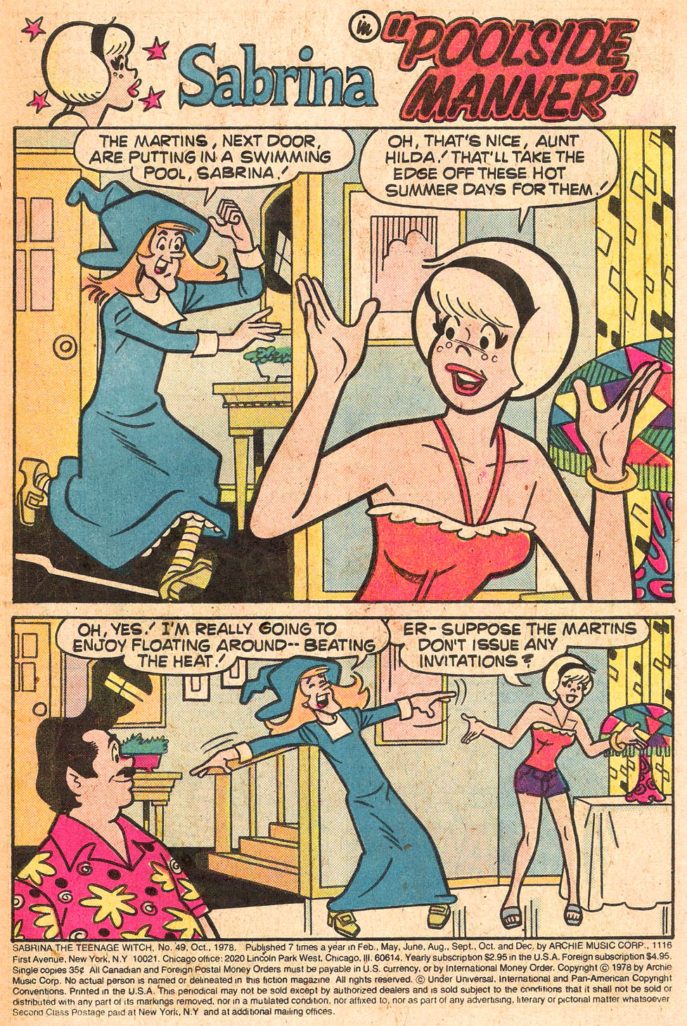 Read online Sabrina The Teenage Witch (1971) comic -  Issue #49 - 3
