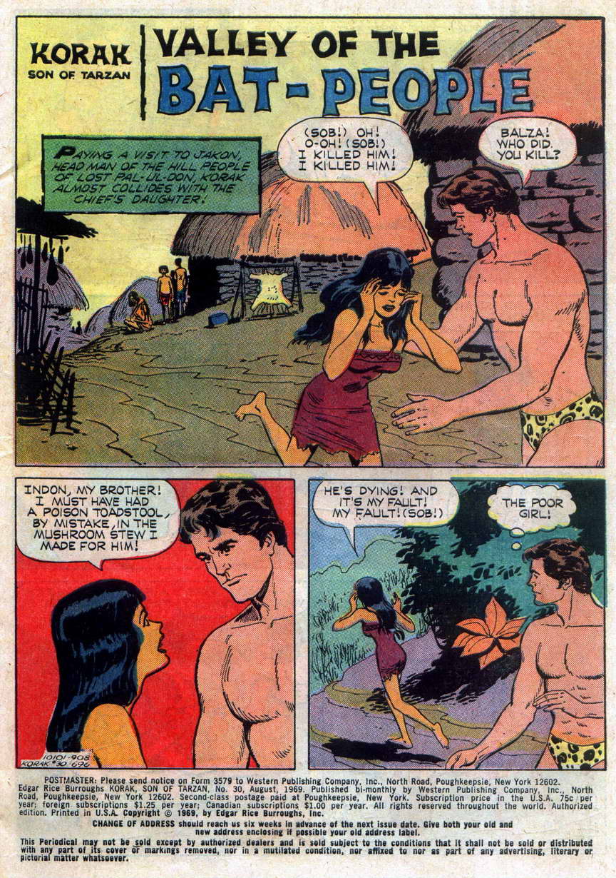 Read online Korak, Son of Tarzan (1964) comic -  Issue #30 - 3