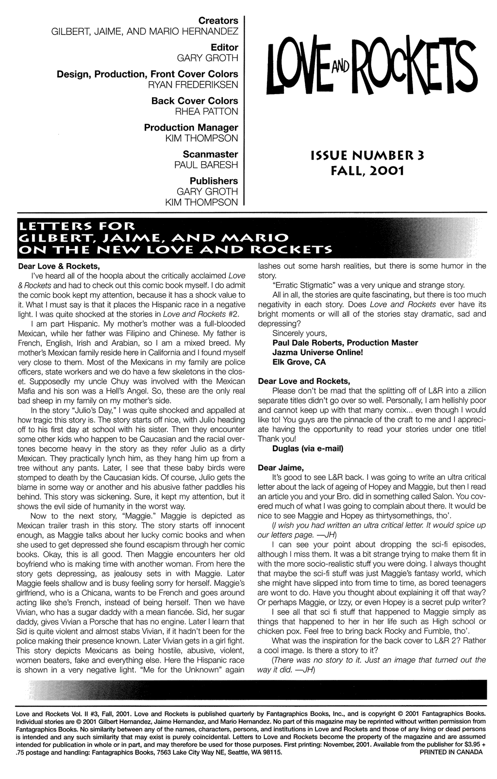 Read online Love and Rockets (2001) comic -  Issue #3 - 30