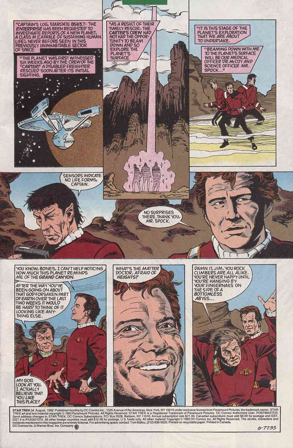 Read online Star Trek (1989) comic -  Issue #34 - 2