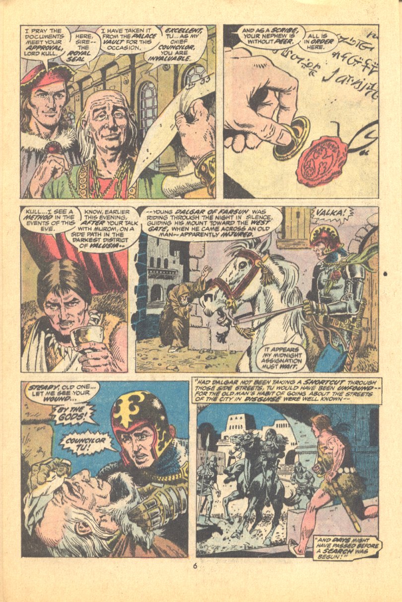 Read online Kull, the Conqueror (1971) comic -  Issue #9 - 6
