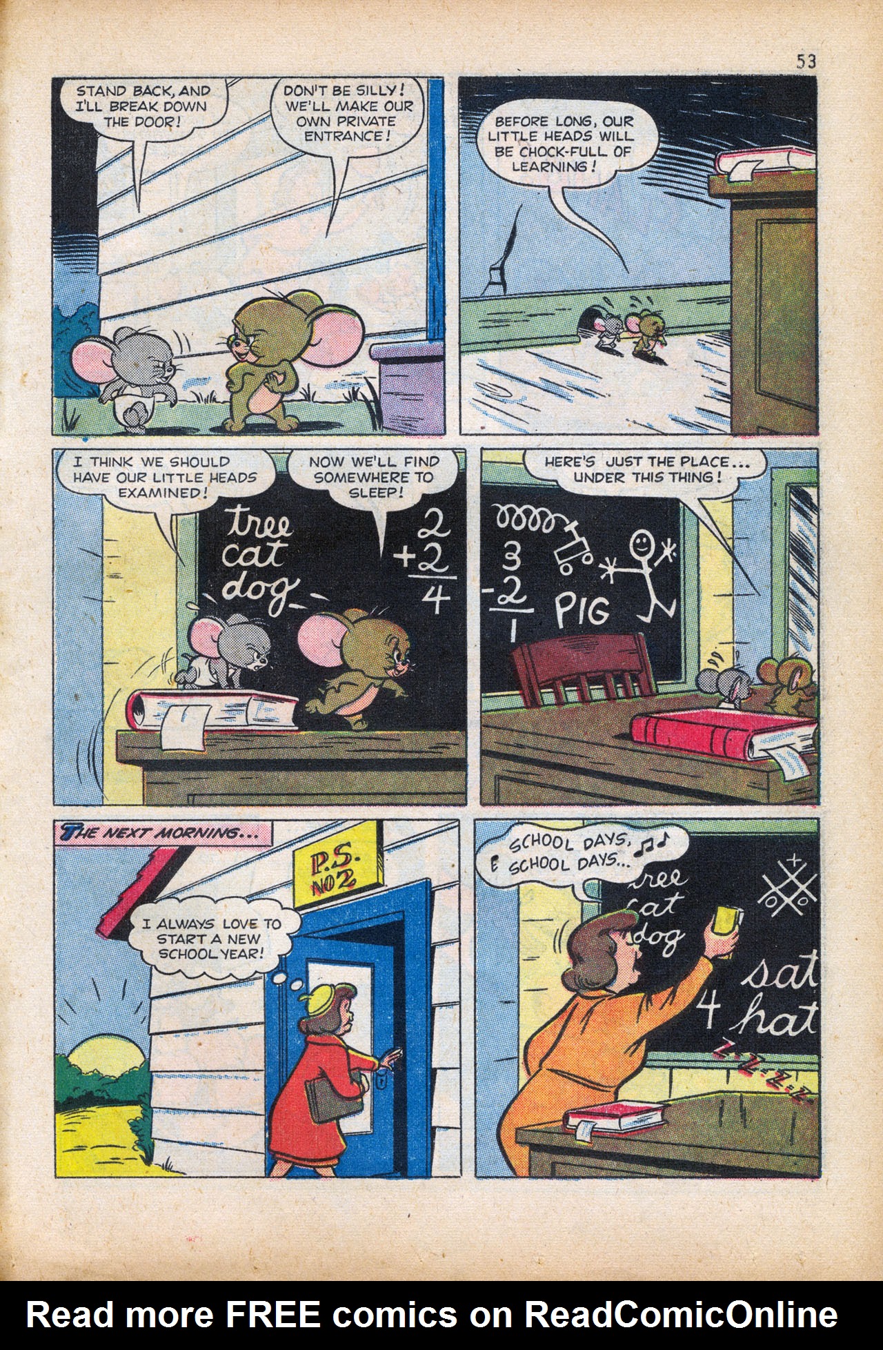 Read online Tom & Jerry's Back to School comic -  Issue # TPB - 55