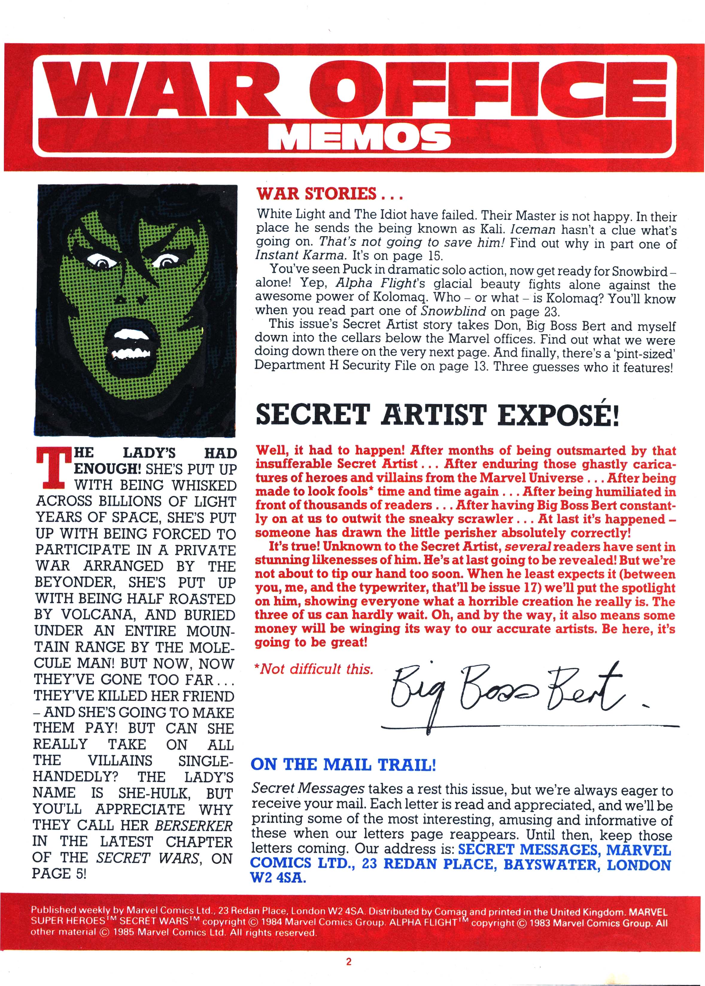 Read online Secret Wars (1985) comic -  Issue #14 - 2